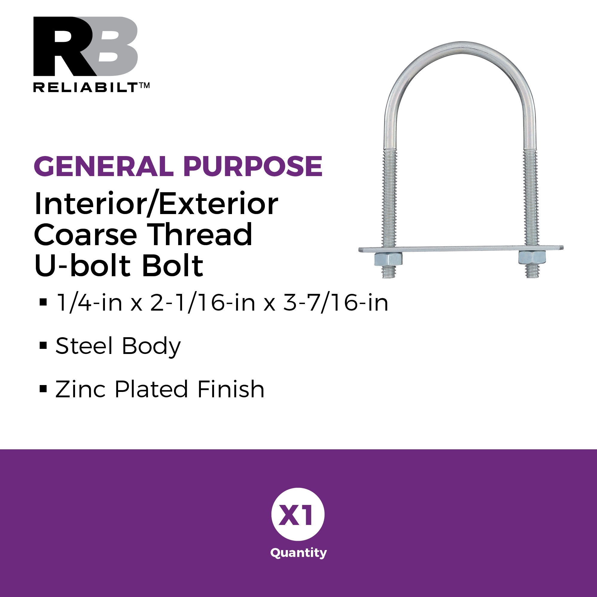 RELIABILT N101-393 U-Bolts - View #2