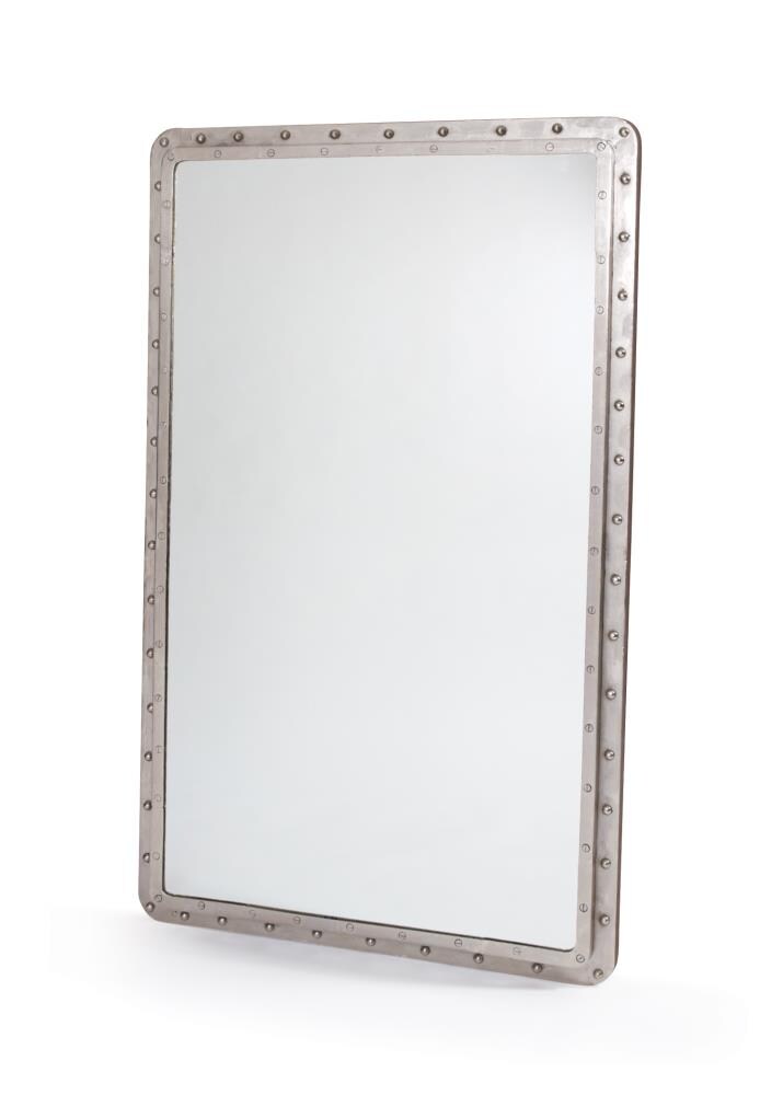 GO Home 11256 Maritime 36.25-Inches W x 2.75-Inches H Rectangle Silver Framed Wall Mirror