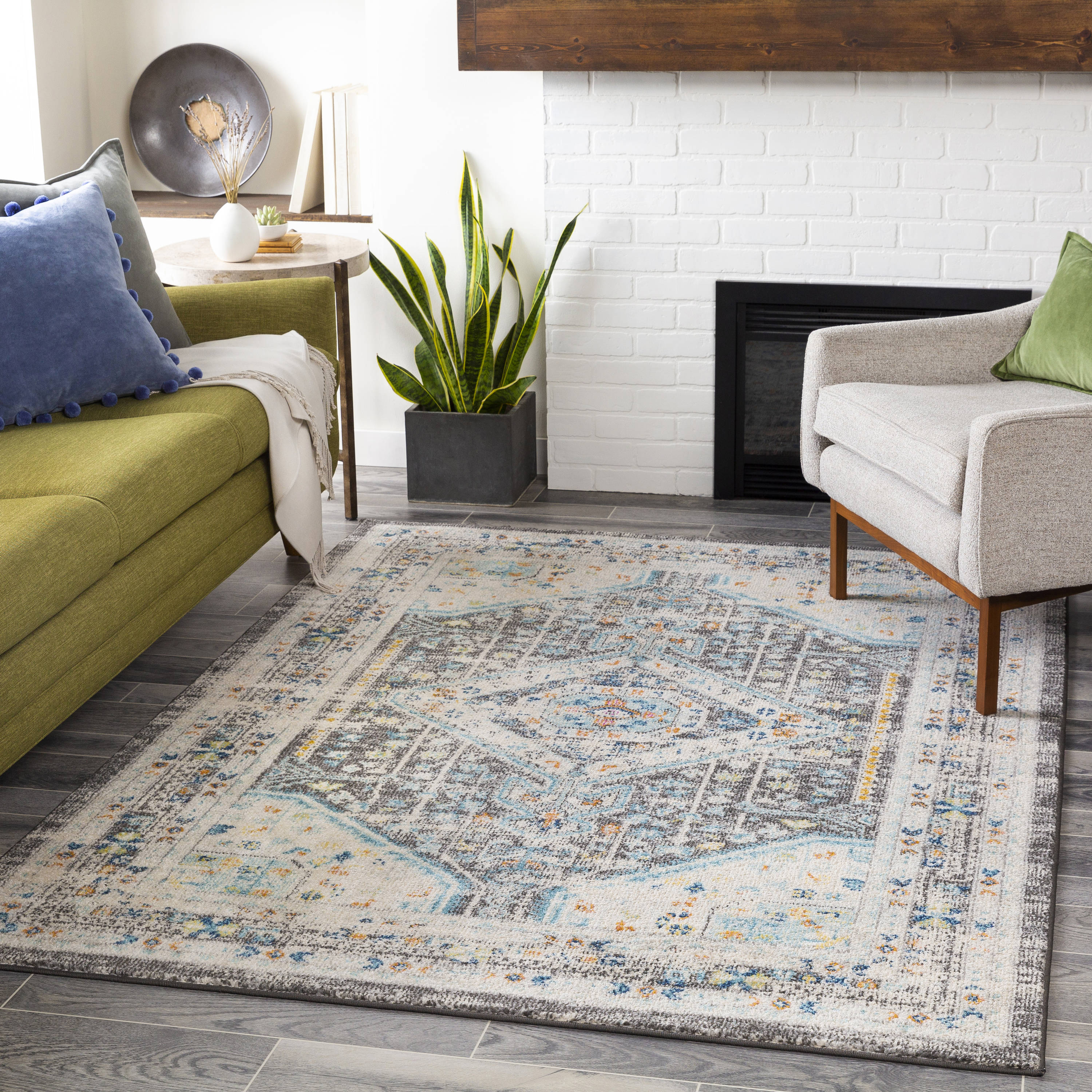 Surya NWC2318-710103 Norwich 8 x 10 (ft) Woven Polypropylene Beige Rectangular Indoor Medallion Oriental Area rug