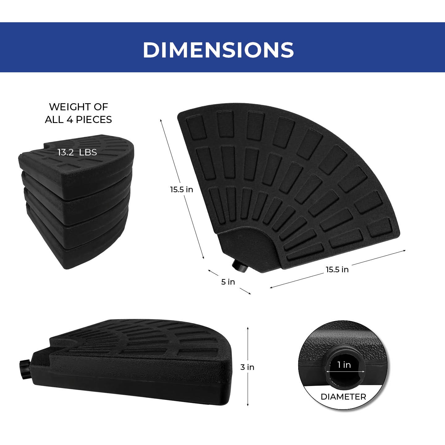 Backyard Expressions 913592 Umbrella-Bases - View #2