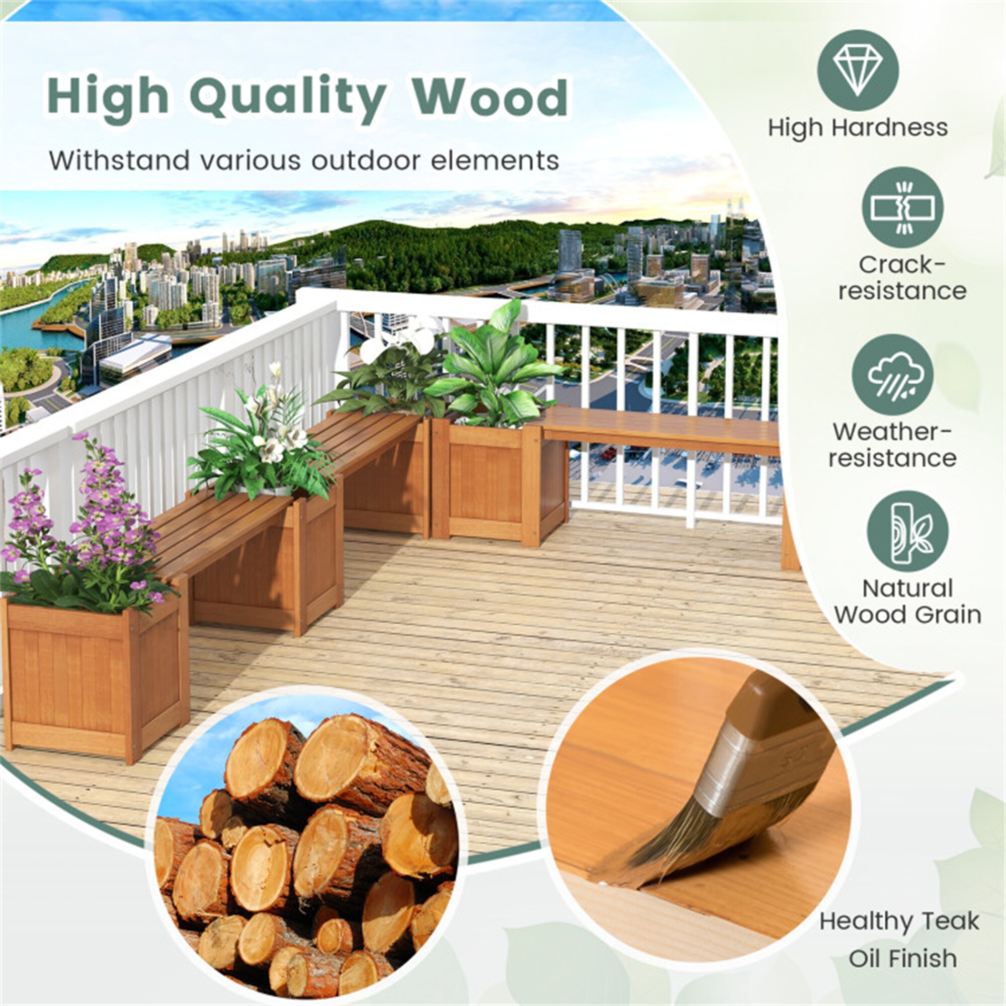 BABOOM BOM-GT4211-CO Raised-Planter-Boxes - View #10