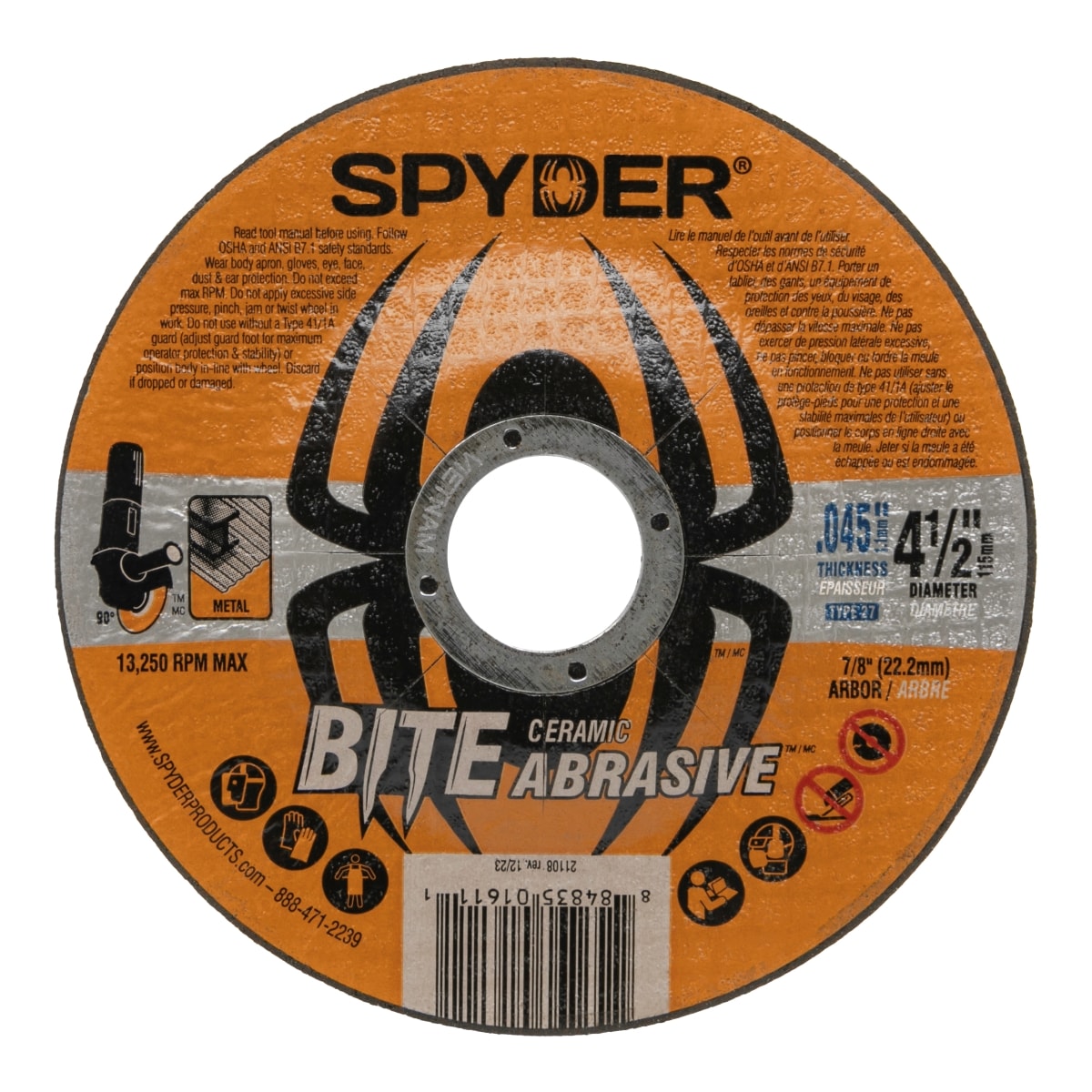 Bite Abrasive Bite 4.5-in Ceramic Cut-off wheel