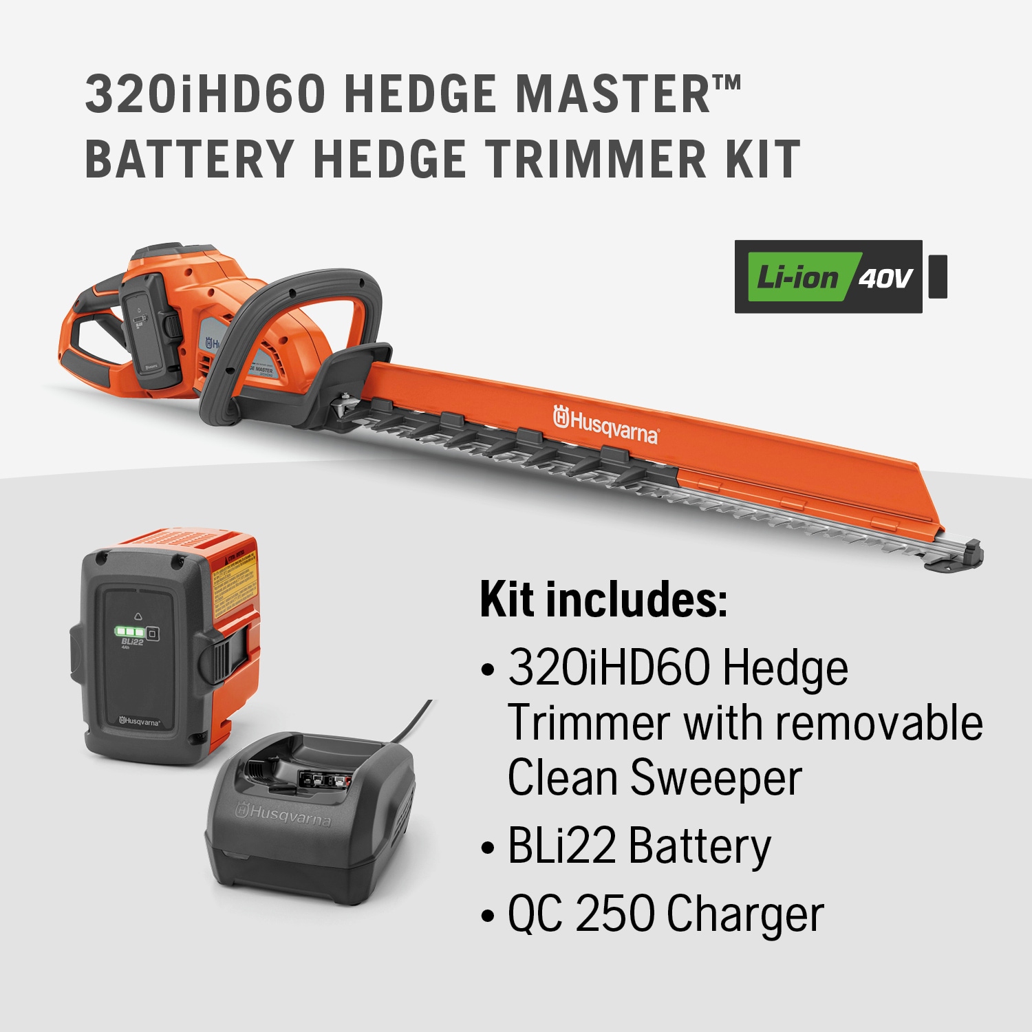 Husqvarna 522iHD60 Pro Battery Hedge Trimmer BARE TOOL