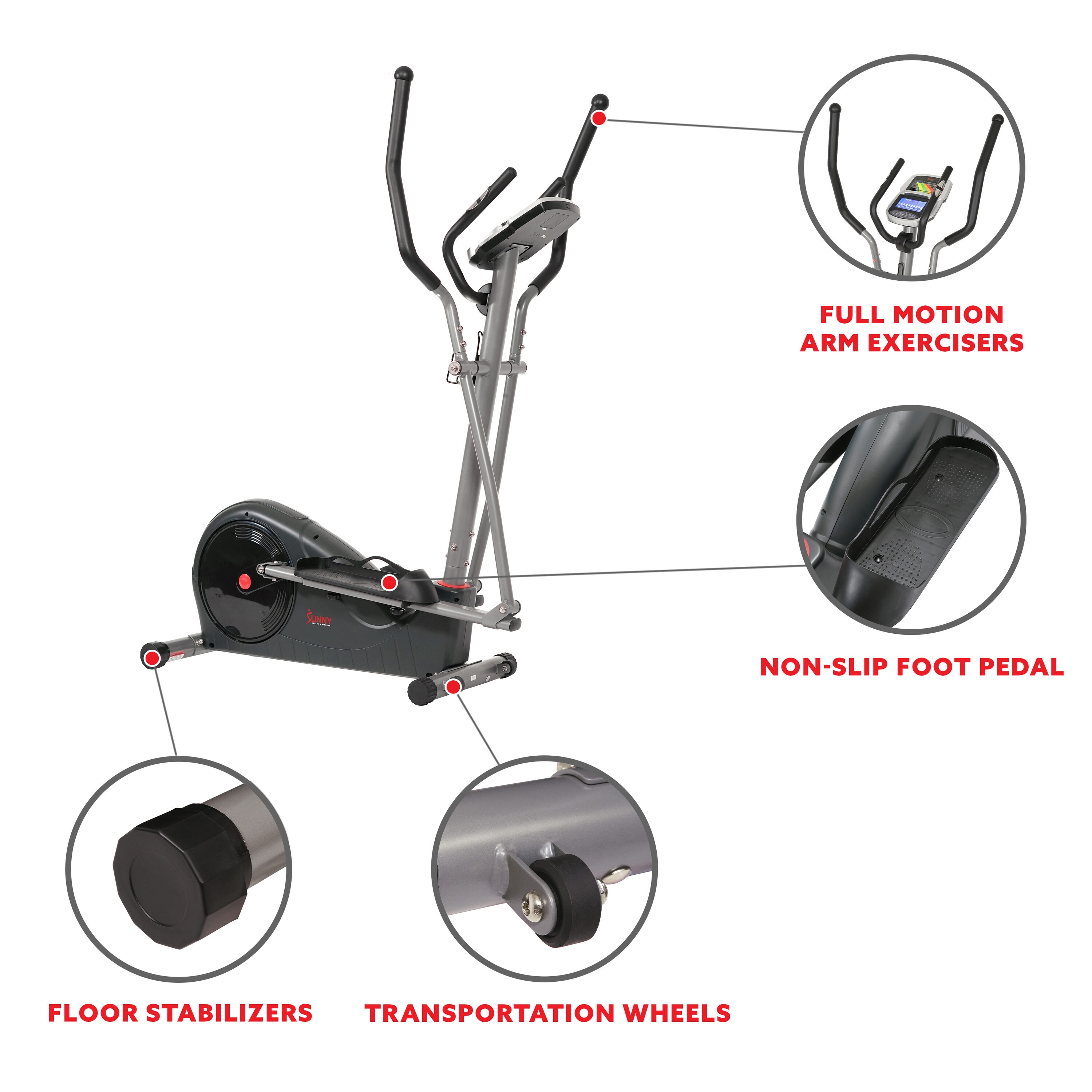 Sunny Health & Fitness SF-E320002 ellipticals - View #5