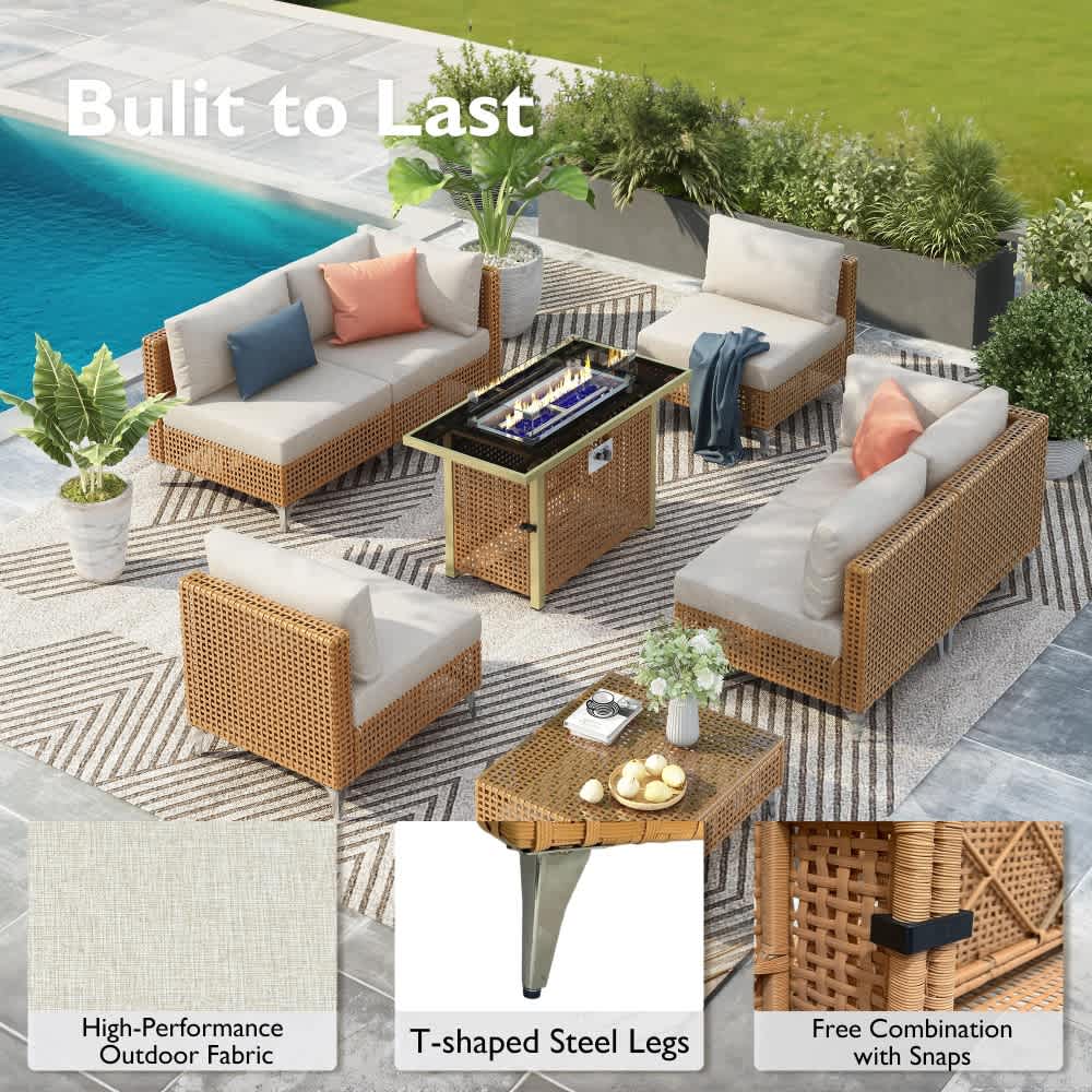 Coolbibila AXEL-PATIO-BEIGE Patio-Conversation-Sets - View #9