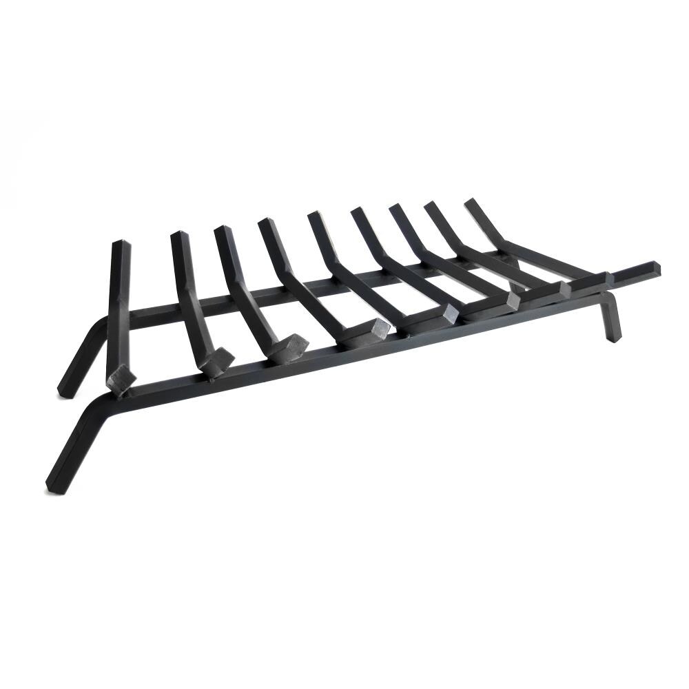 36 in Extra Large Fireplace Grate Heavy Duty Thick 9 Solid Steel Bar Rod Black 