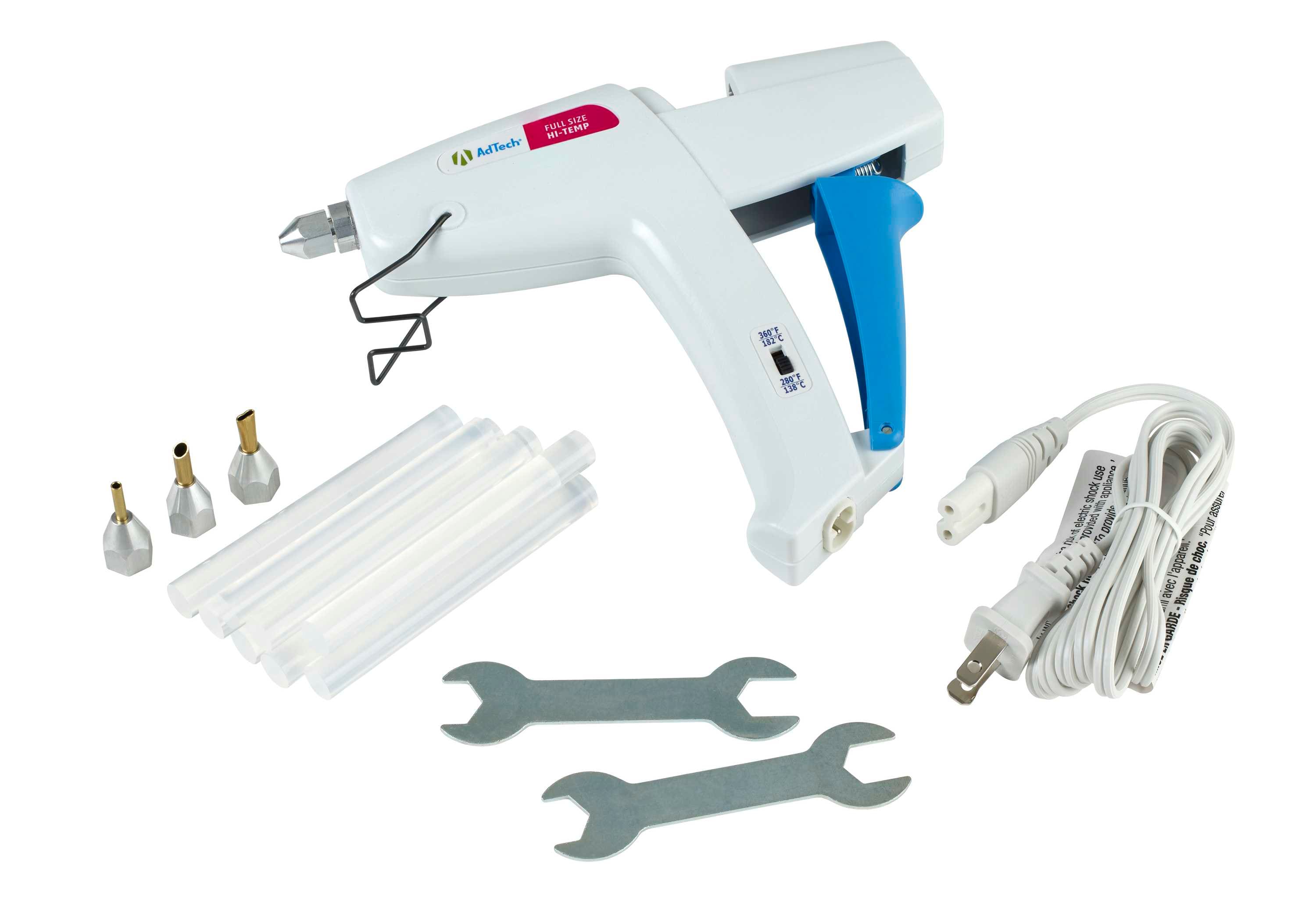 AdTech Ultimate Glue Gun Kit - Dual Temp Cordless Glue Gun with Palm Fed  Trigger - UL Safety Listed in the Glue Guns department at