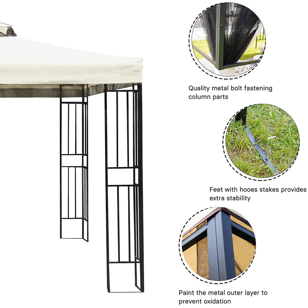 Sunrinx MG30-24-HW Wood-Resin-Gazebos - View #11