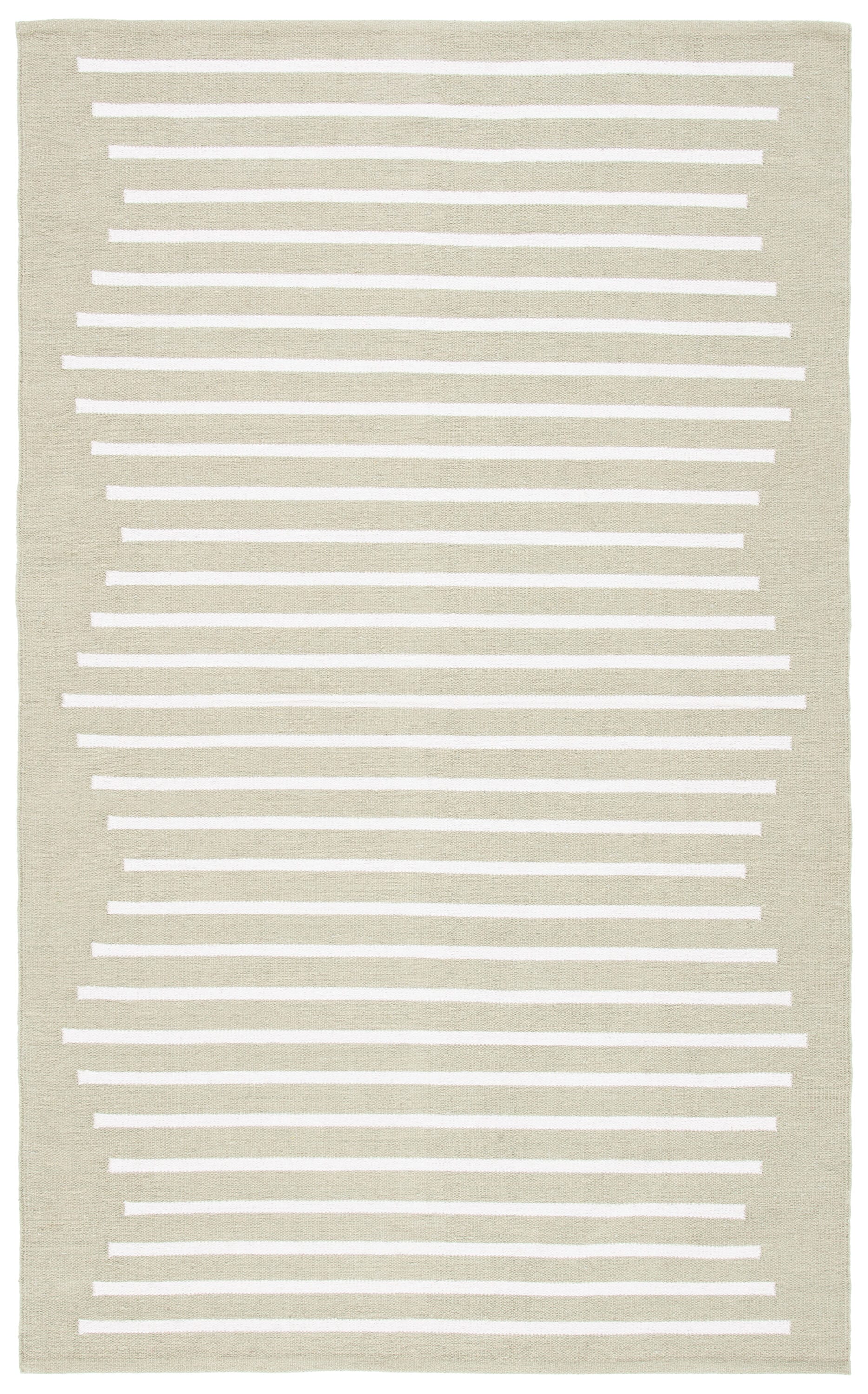 Safavieh MTK313W-5 Montauk Nicoletta 5 x 8 (ft) Cotton Light Green/Ivory Rectangular Indoor Abstract Bohemian/Eclectic Area rug