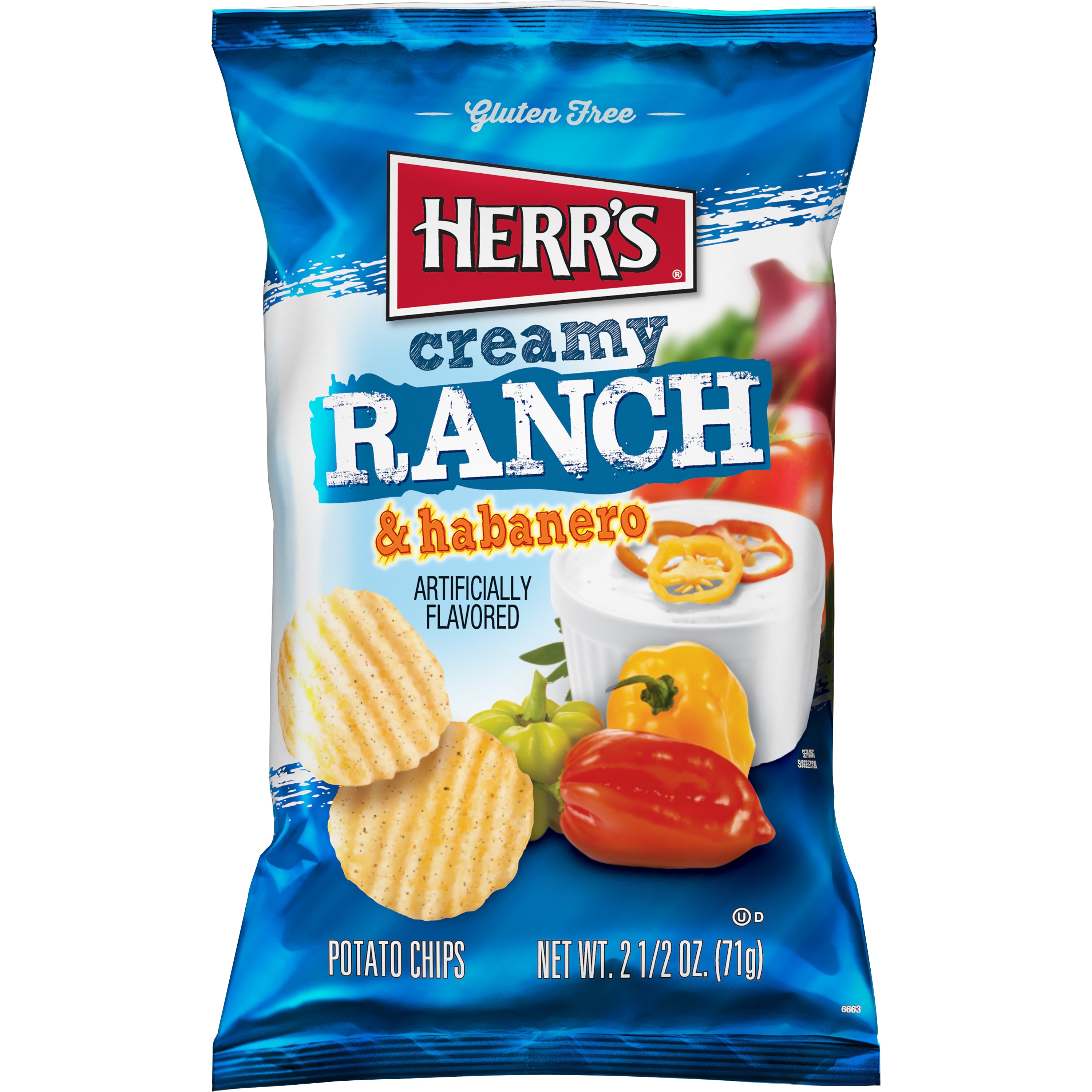HERR'S HRR06663 2.5-oz. Potato chips/snacks