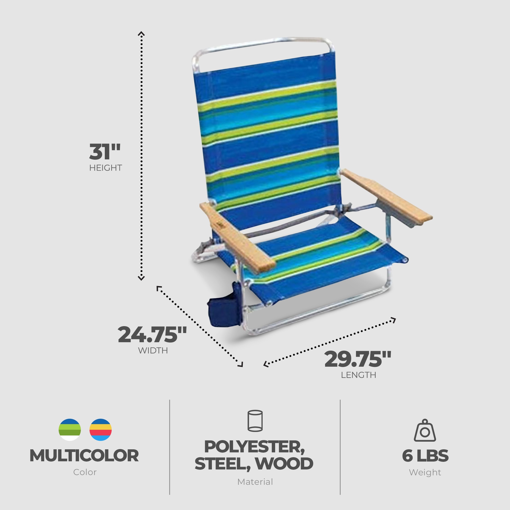 RIO Brands 399397 Beach-Camping-Chairs - View #3