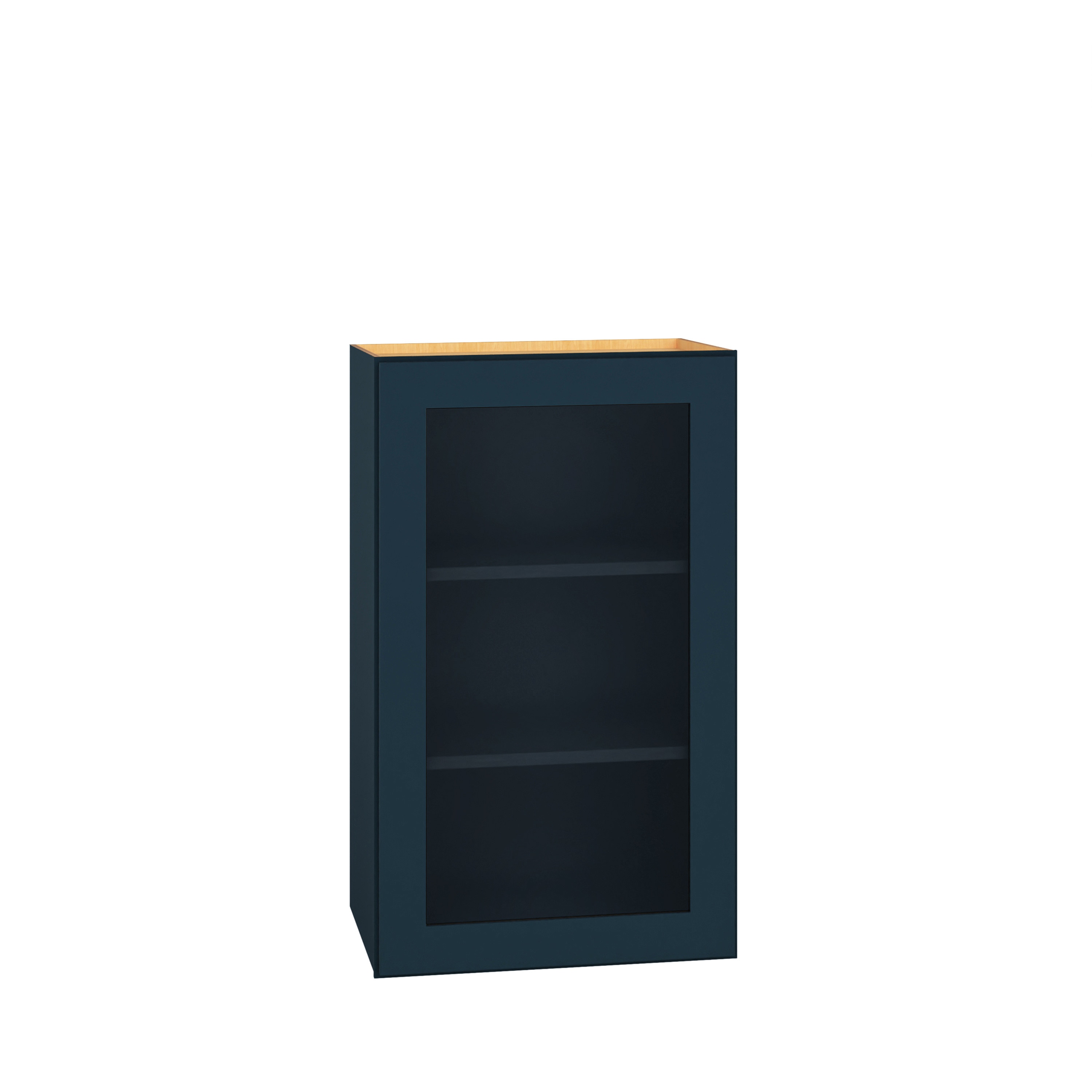 Diamond Express 330 WCG1830R Jamestown 18-in W x 30-in H x 12-in D Regatta Blue Wall Fully assembled Plywood Cabinet (Cut for Glass Shaker)