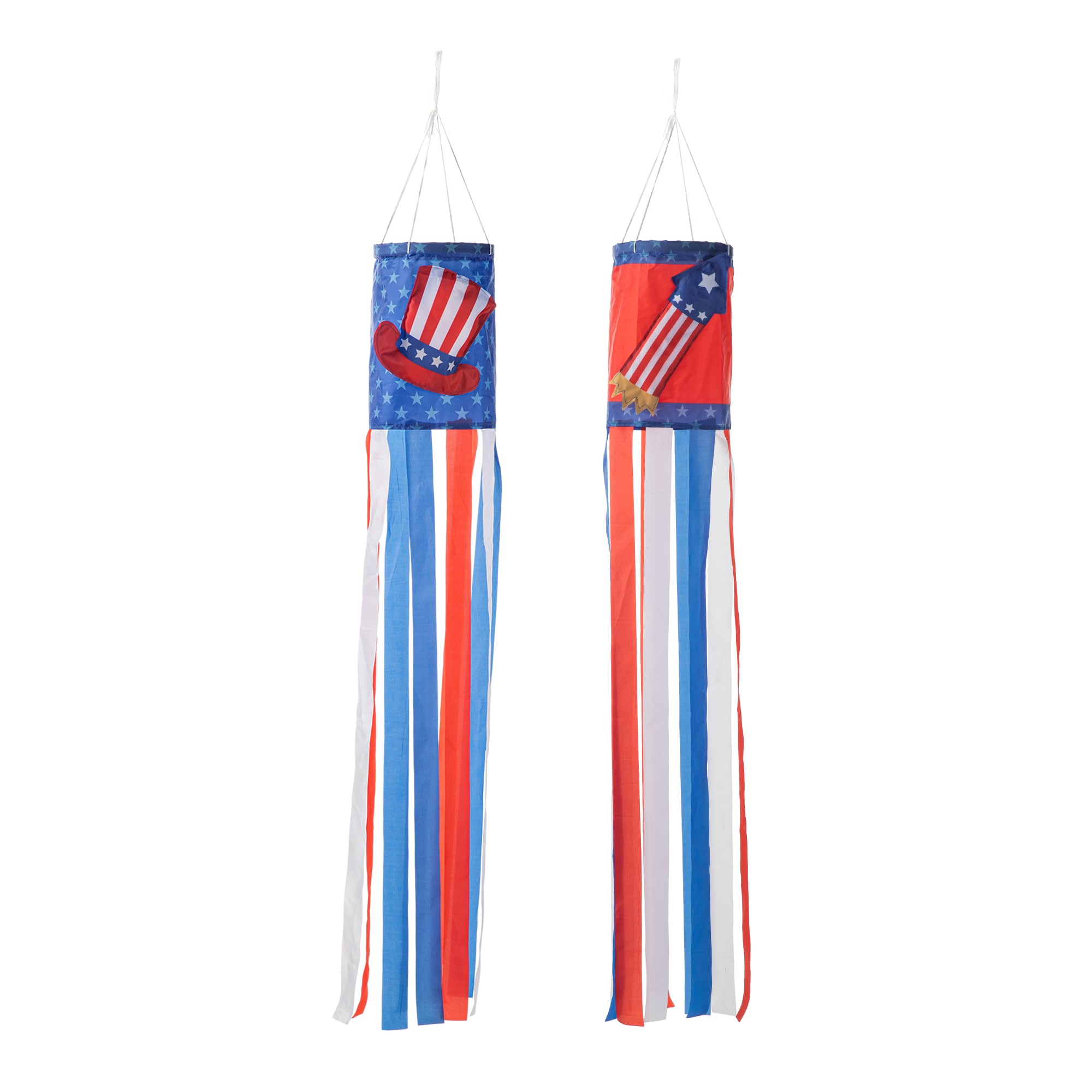 Glitzhome 2039300003 44-in H Fourth of July Free standing decoration