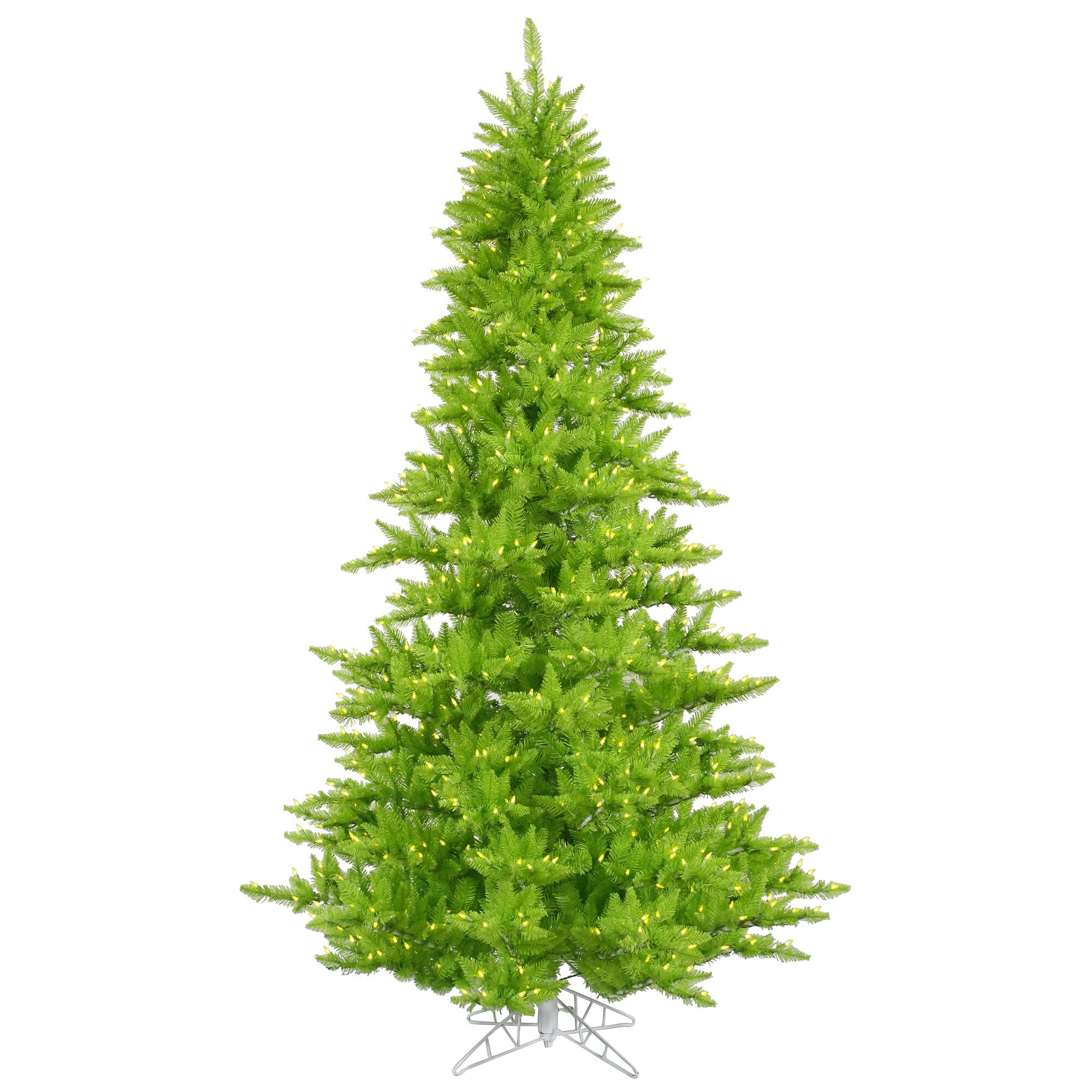 Vickerman K162681LED 9-ft Fir Pre-lit Artificial Christmas Tree with Green LED Lights