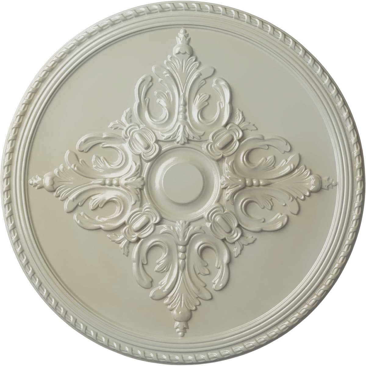 Ekena Millwork CM54MIFBS Milton 55-in W x 55-in L Painted Flash Blue Polyurethane Whole Ceiling Medallion