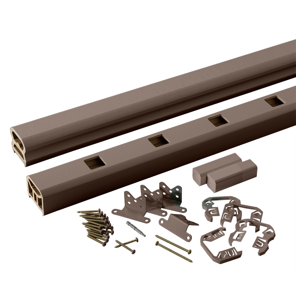 TimberTech TXRP8K RadianceRail Express 8-ft x 36-in Kona Composite Deck Rail Kit