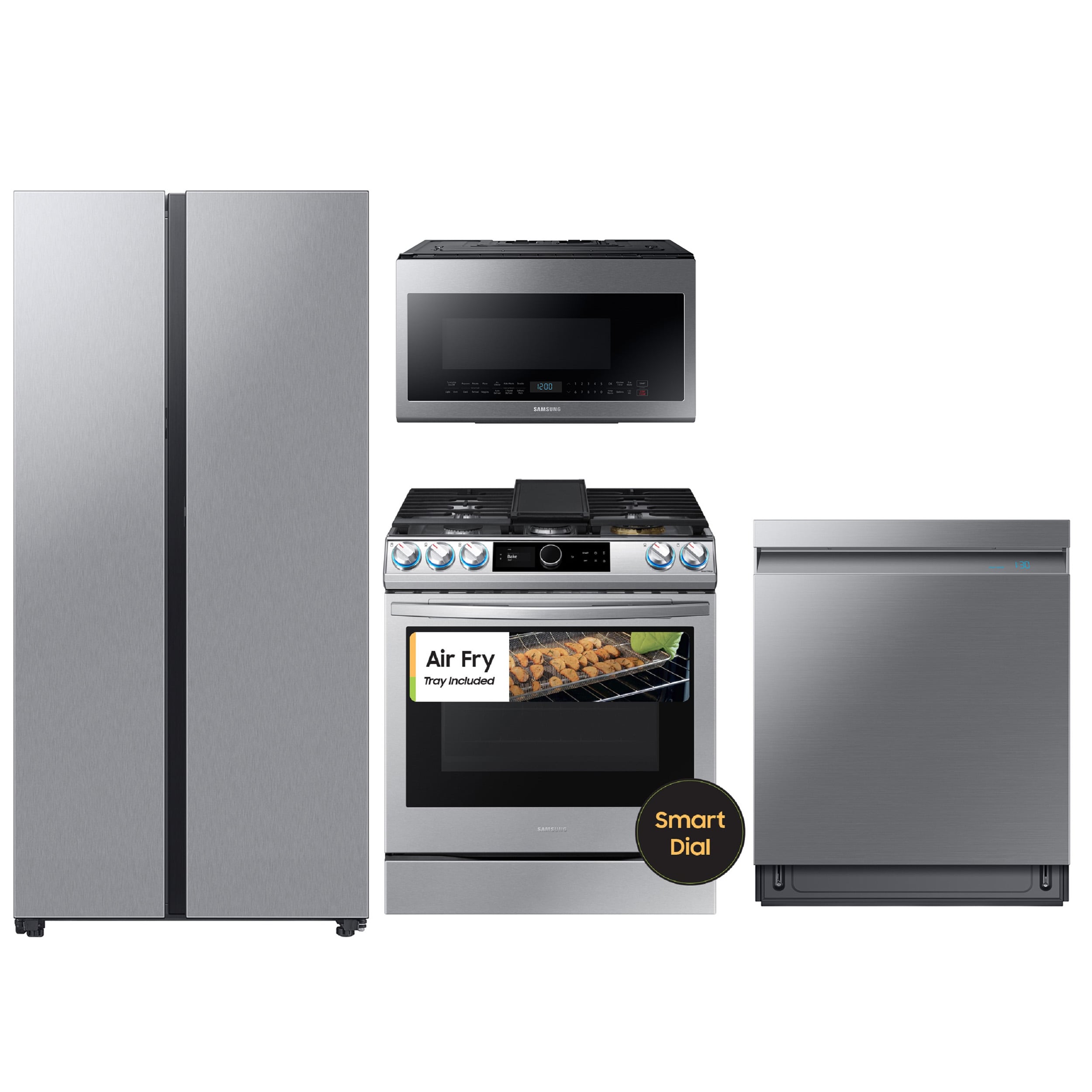 shop-samsung-bespoke-smart-side-by-side-refrigerator-with-gas-range-in