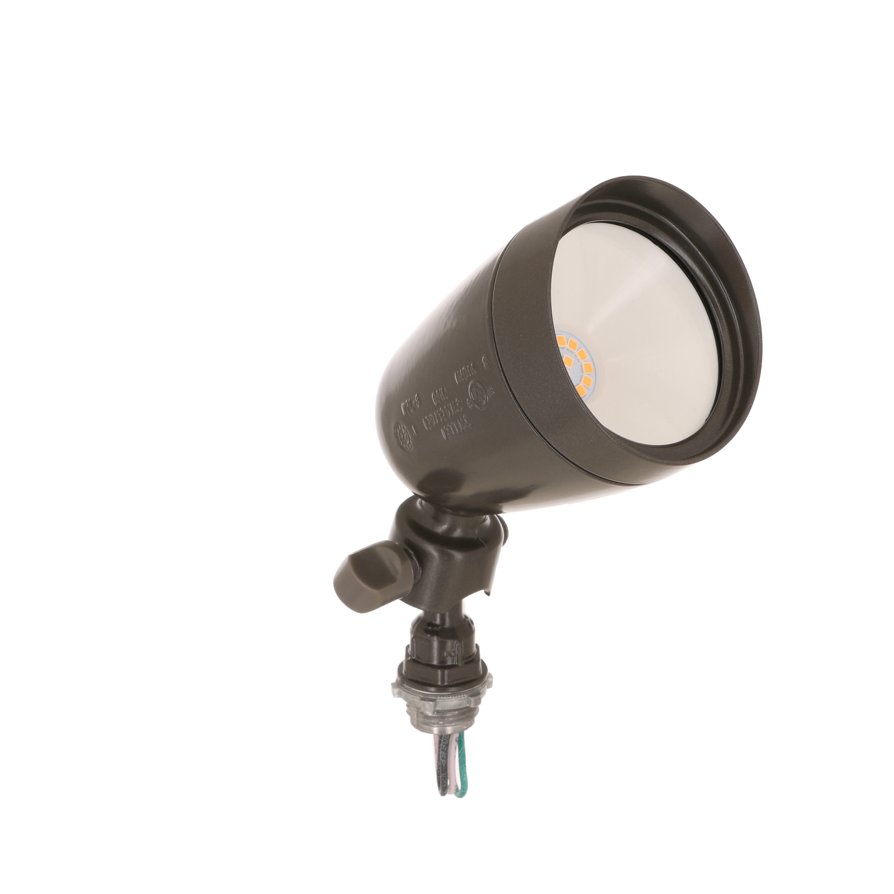 Hubbell LLS1000Z 120 -Watt EQ LED Bronze 1 -Head Switch-Controlled Flood Light with Adjustable 1000