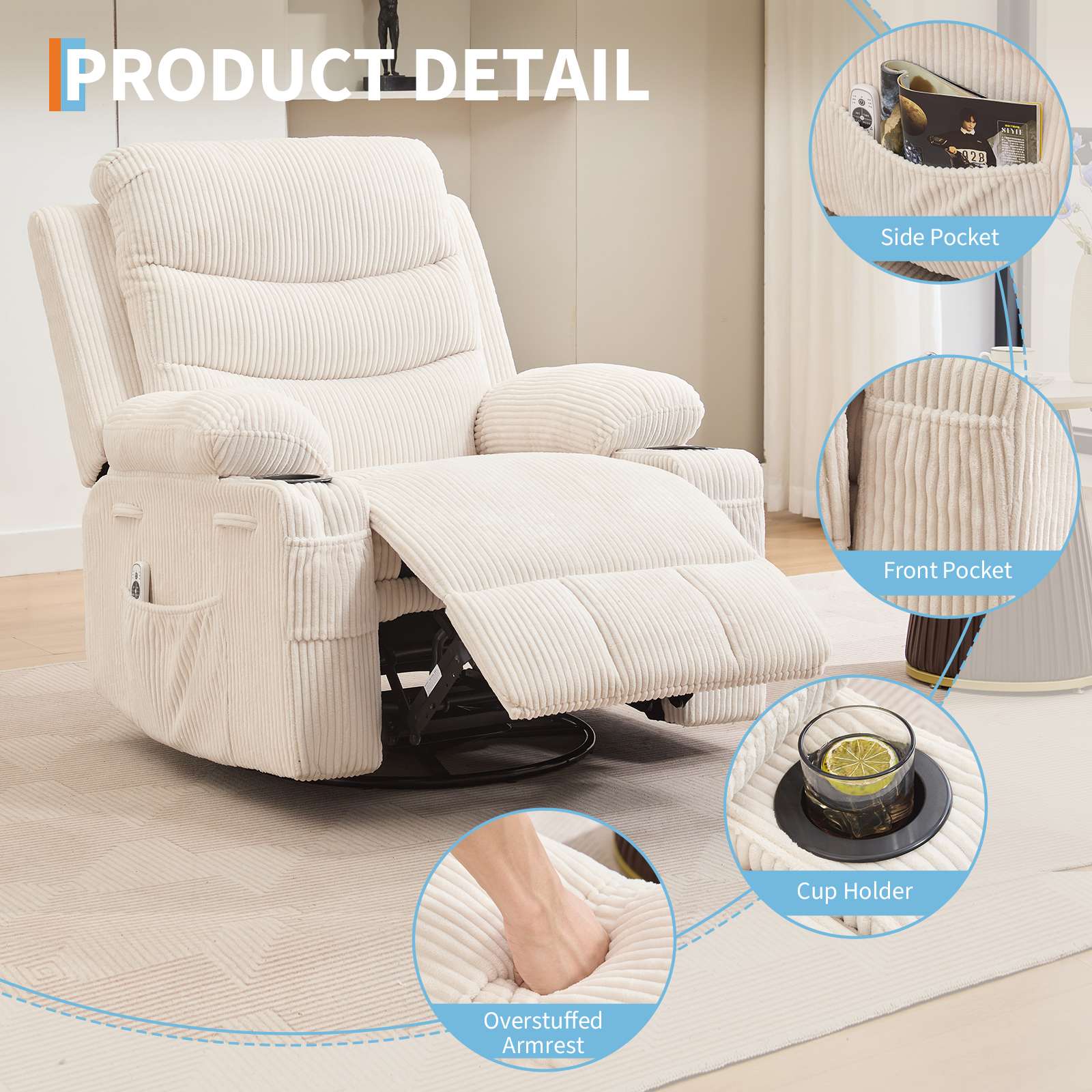 Qeetex SUN-PHK-34BY7J86 recliners - View #4