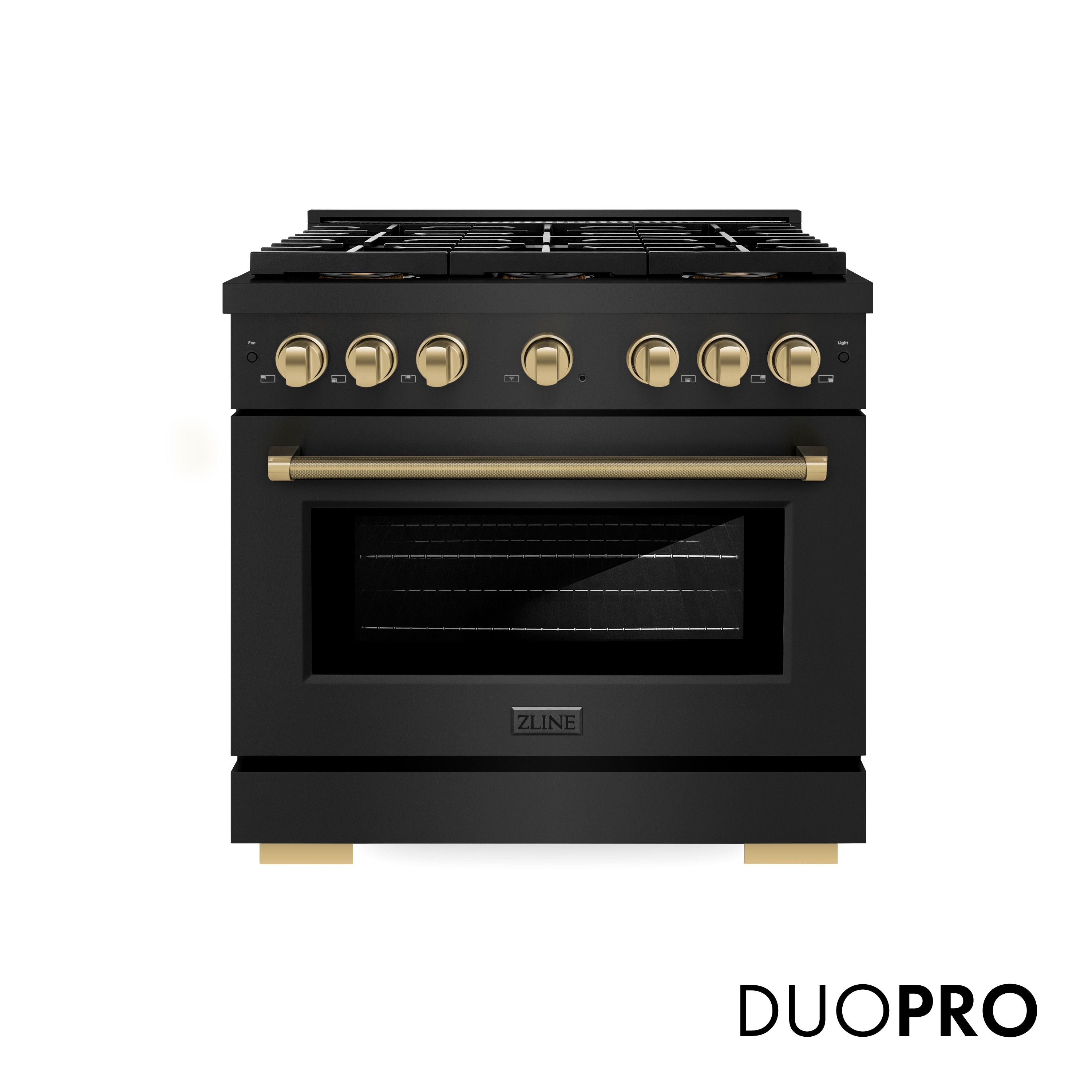ZLINE KITCHEN & BATH - Paramount 36-in Deep recessed 6 burners Convection Oven Freestanding Dual ...