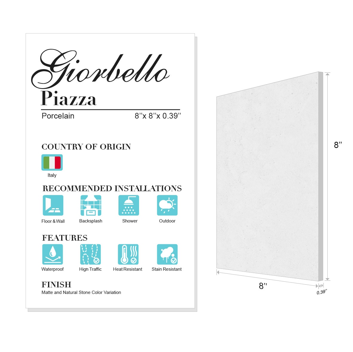 Giorbello G8861-SMPL Tile-Samples - View #4