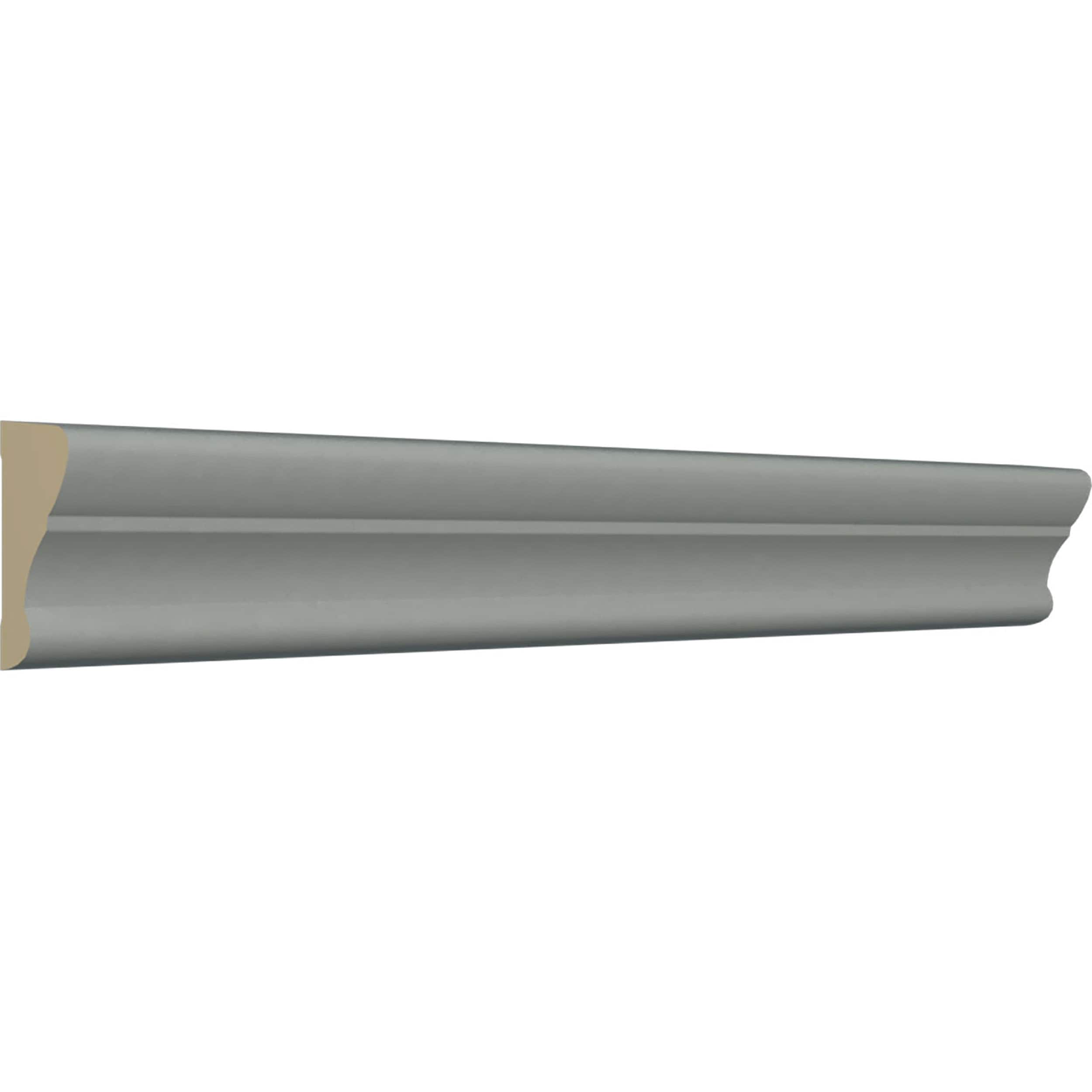 White Polyurethane Crown Panel Moulding, 94.5 Inches