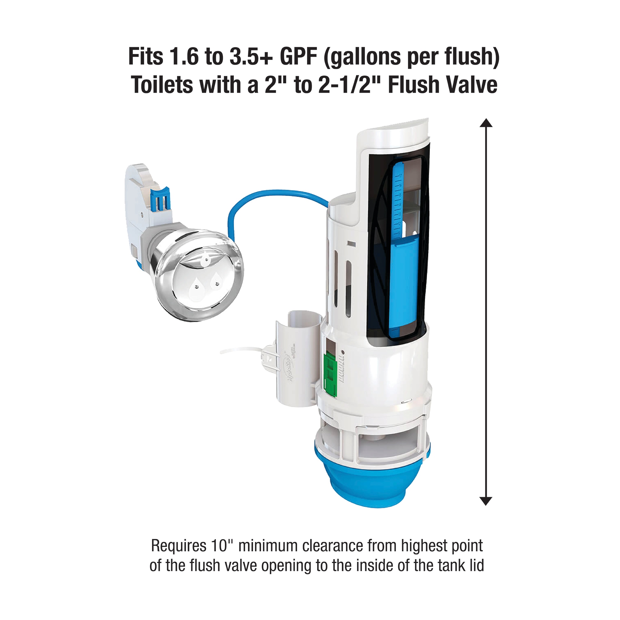 How to repair dual Flush Toilet Water Tank Valve Push Button 