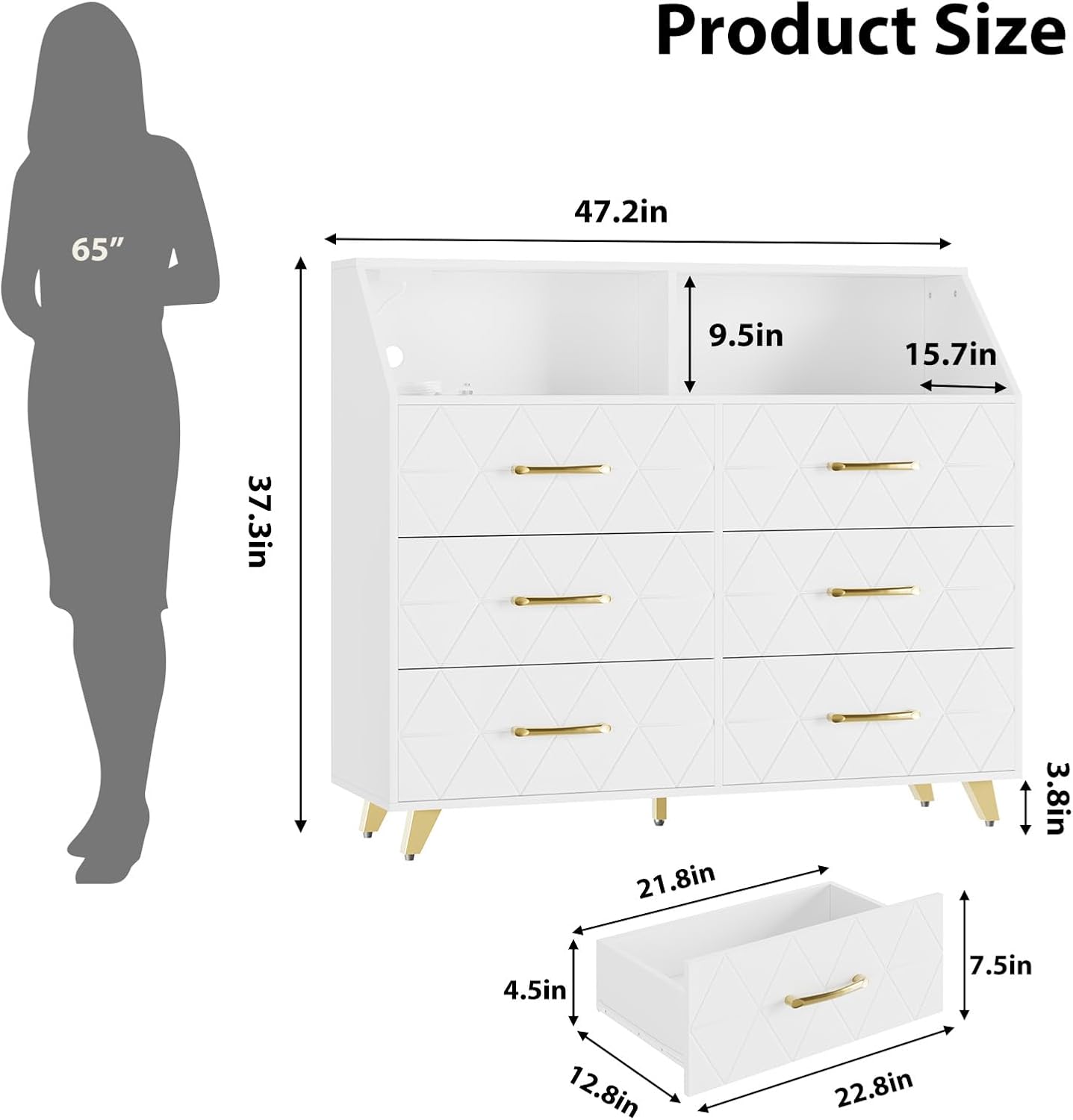 Qeetex LHF-DG-839OPBG5031 dressers - View #2
