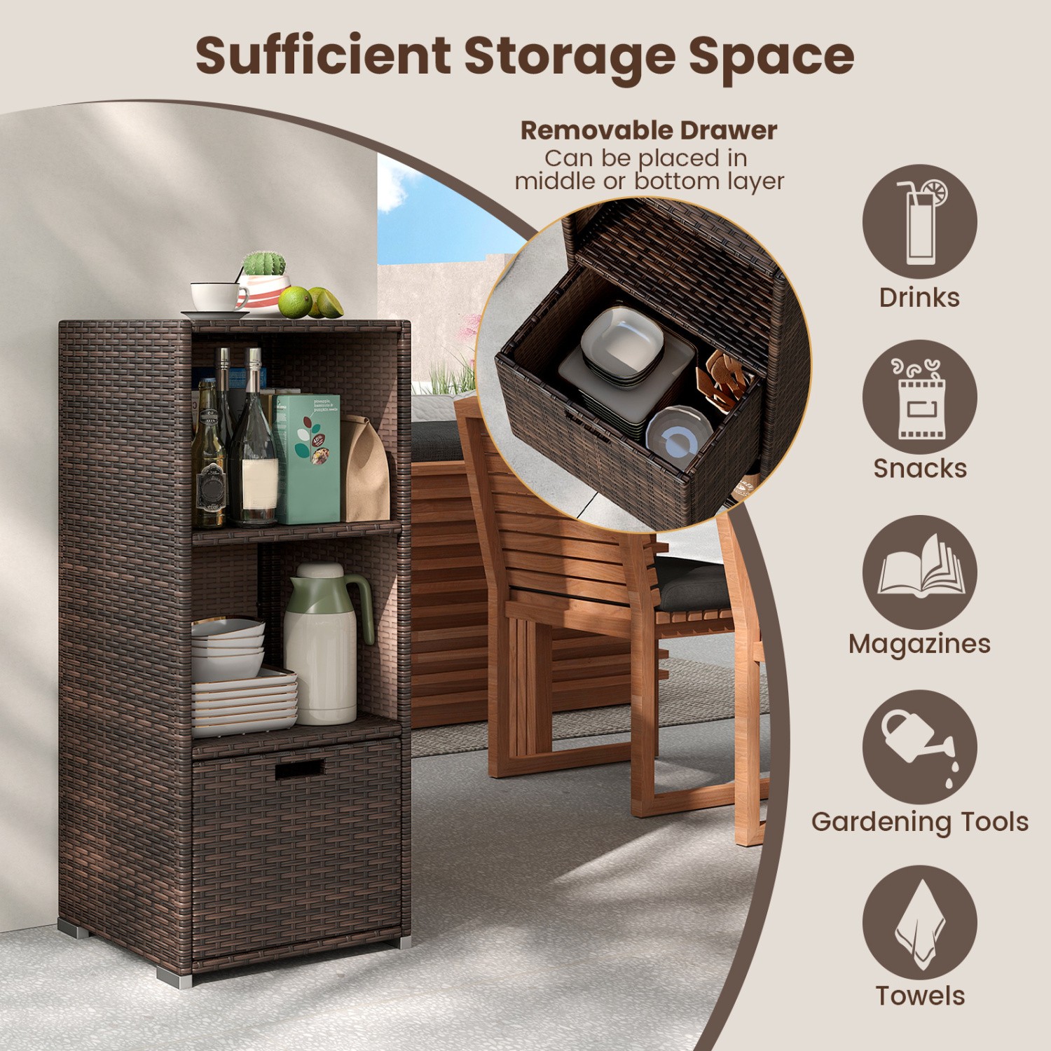 LIVIZA OUS75332BN Small-Outdoor-Storage - View #3