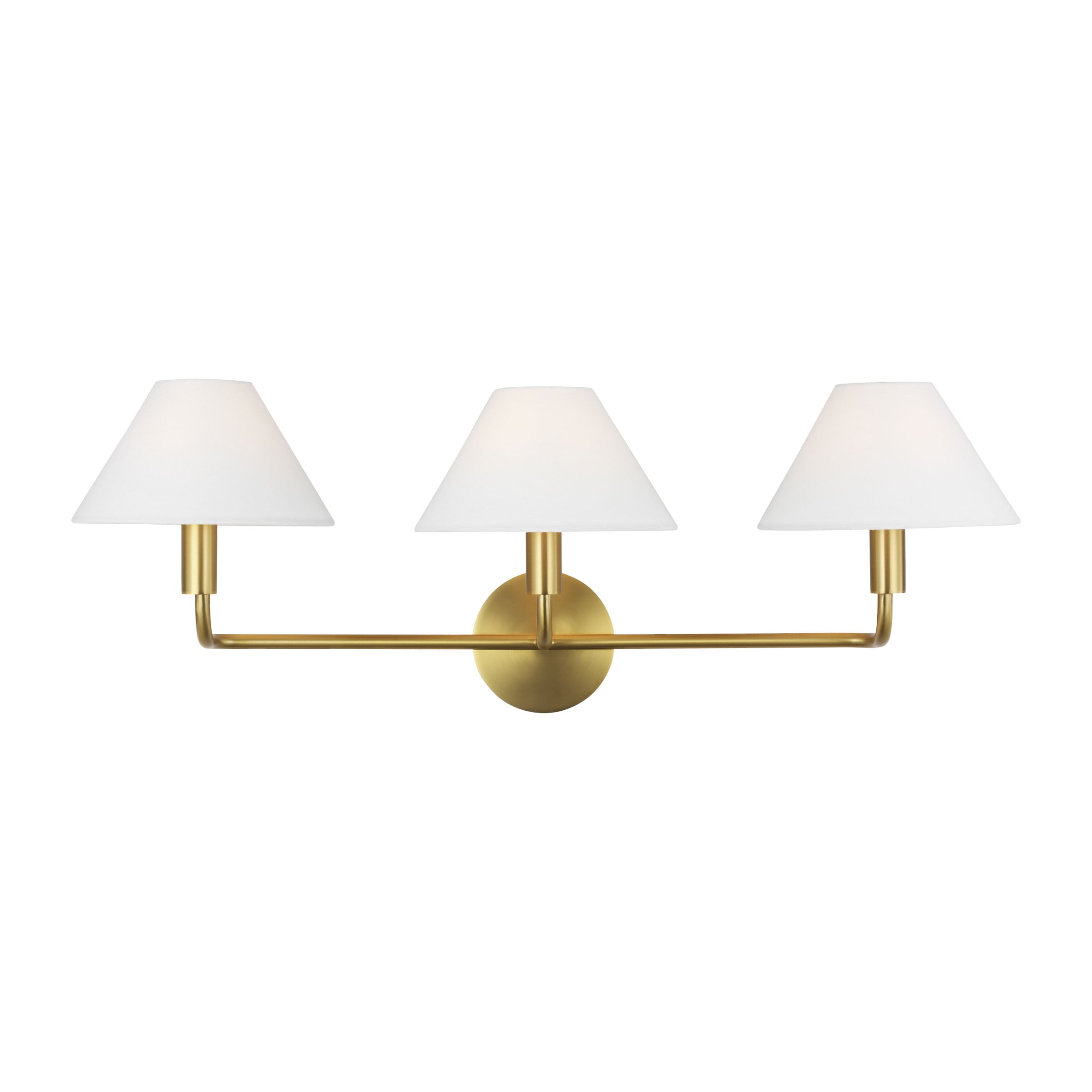Generation Lighting SLW1023BBS Colfax 29-in 3 -Light Brass Transitional Vanity light