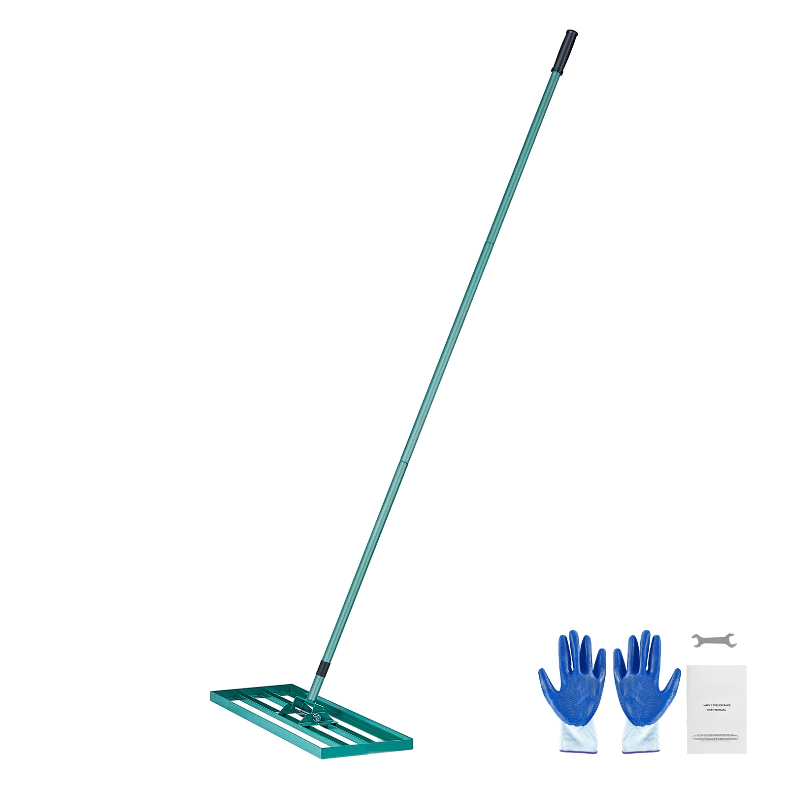 VEVOR CPPZP1030000Q4VM8V0 10-in Steel Lawn rake with Steel Handle