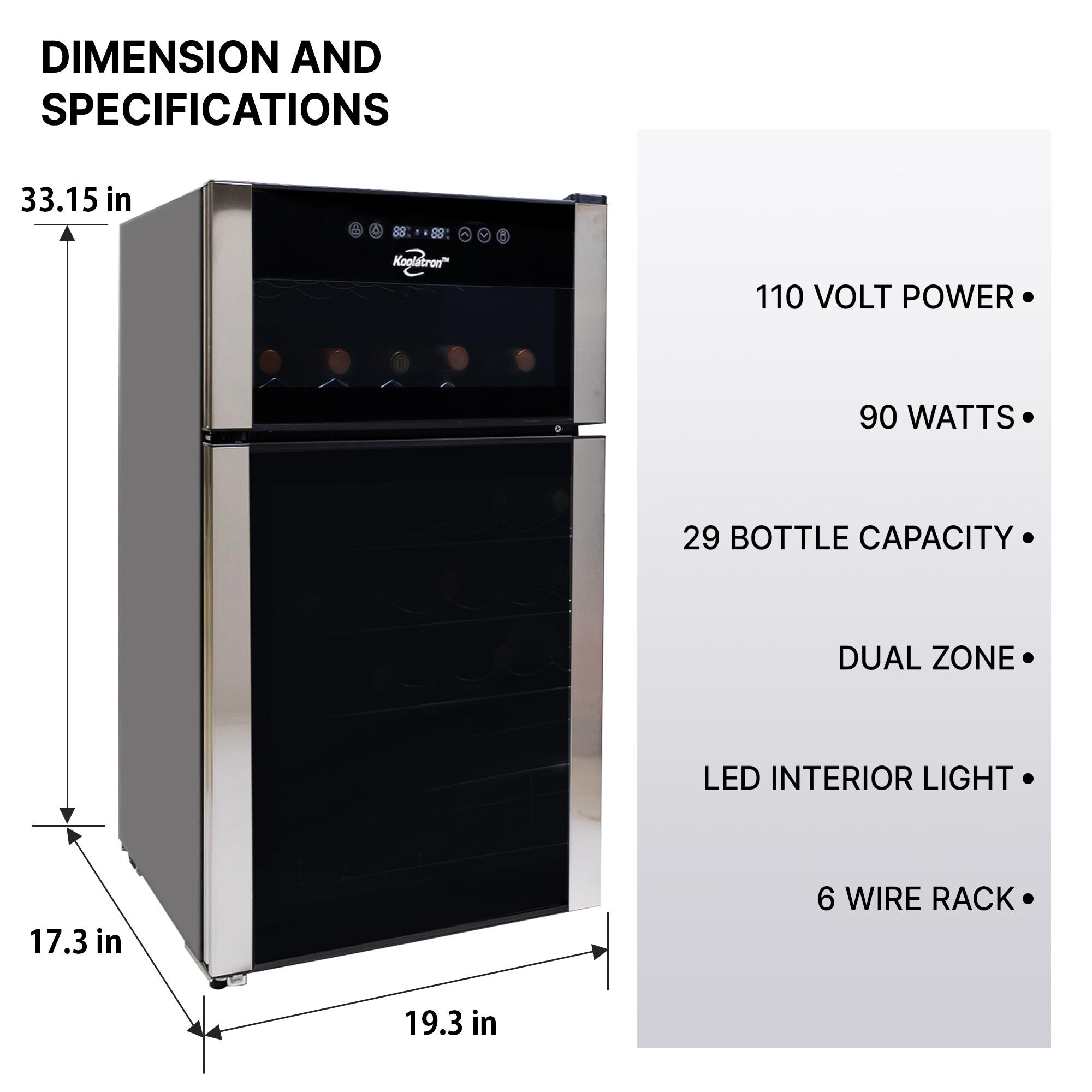 pel fridge watts