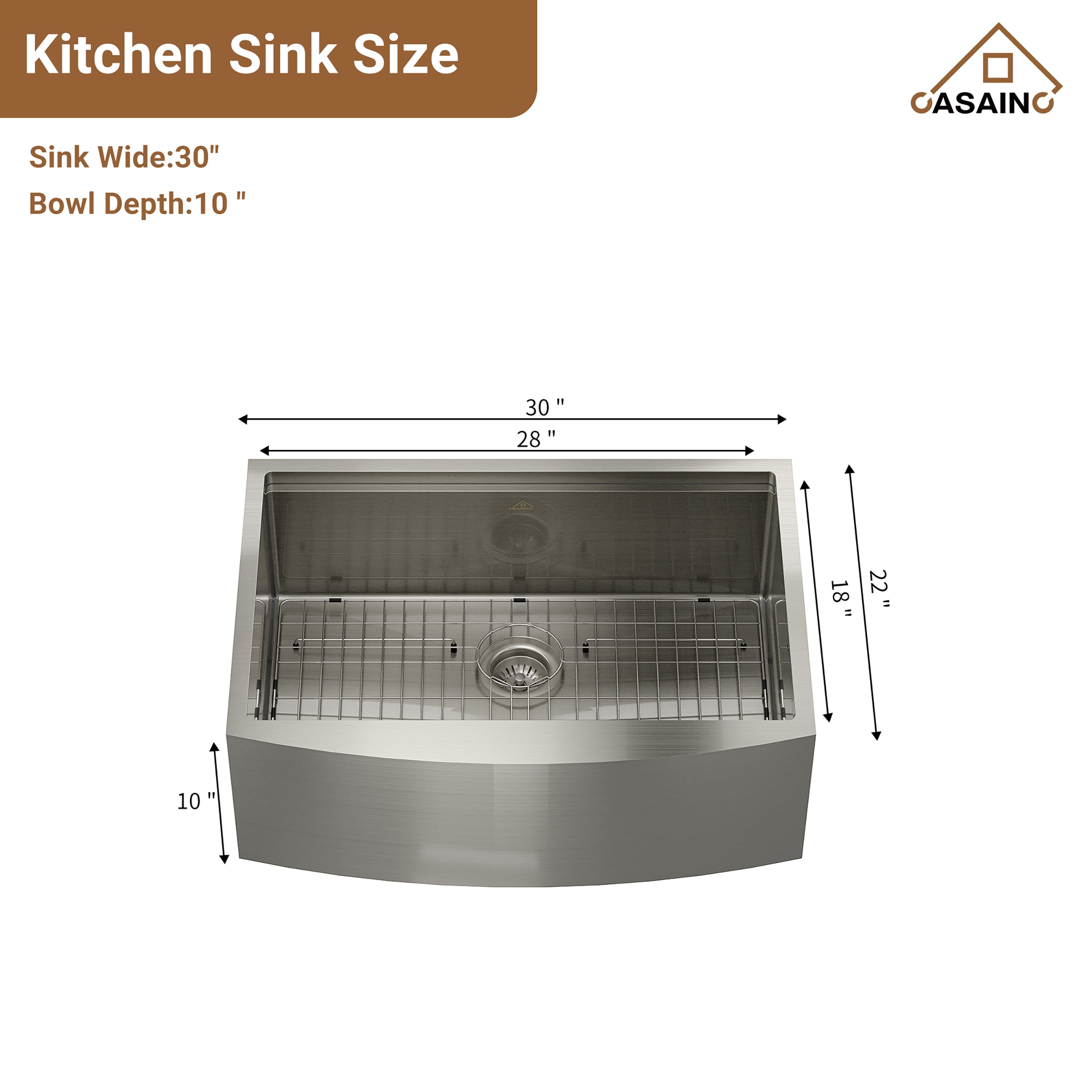 CASAINC SL-LAS3322A1 Kitchen-Sinks - View #8