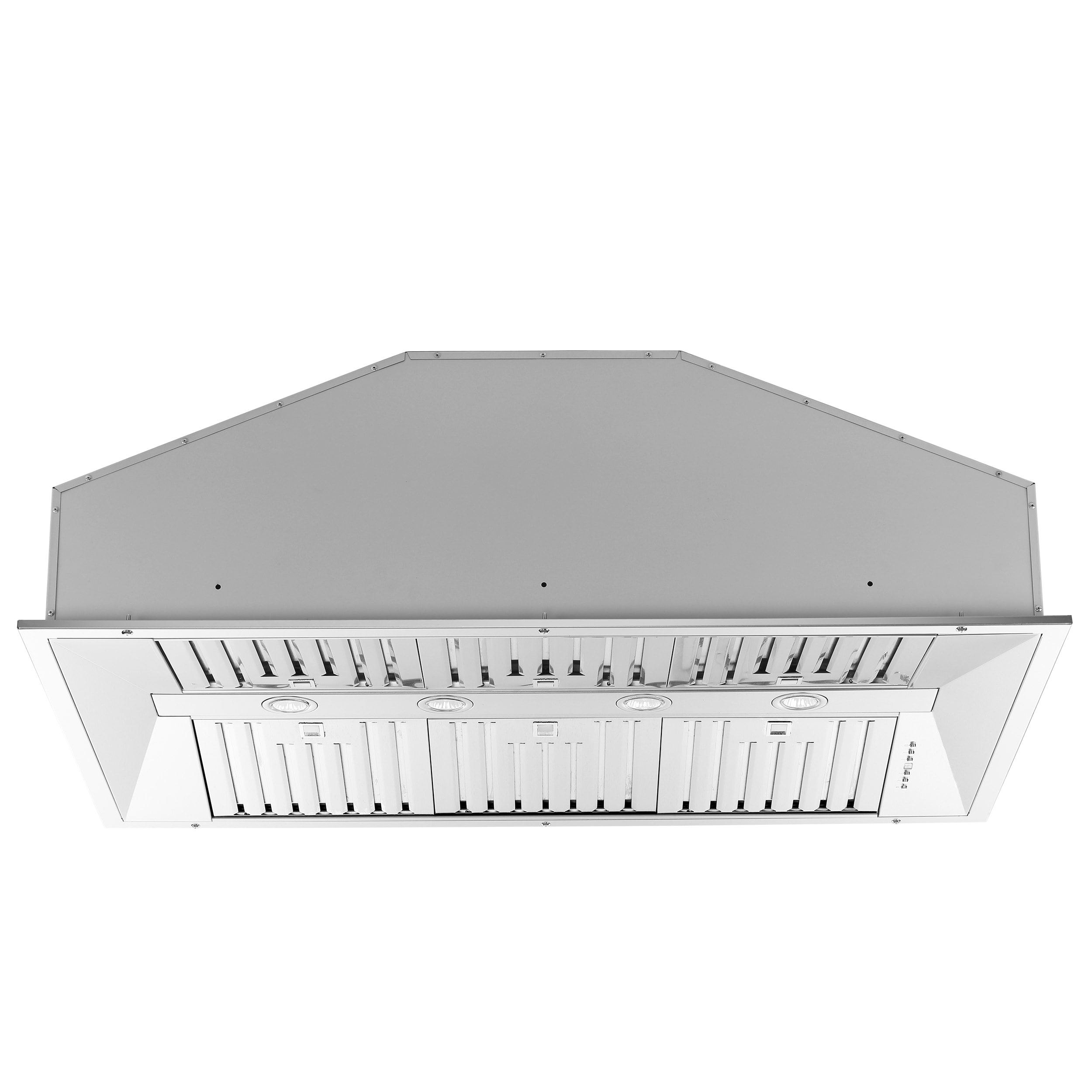 FORNO FRHRE5337-48 48 inch Ducted 1200-CFM Stainless Steel Insert Under Cabinet Range Hood