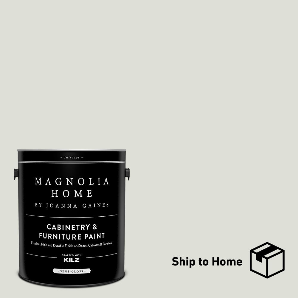 by Joanna Gaines Satin Chime Gray Cabinet and Furniture Paint Enamel (1-Gallon) | - Magnolia Home 15294801