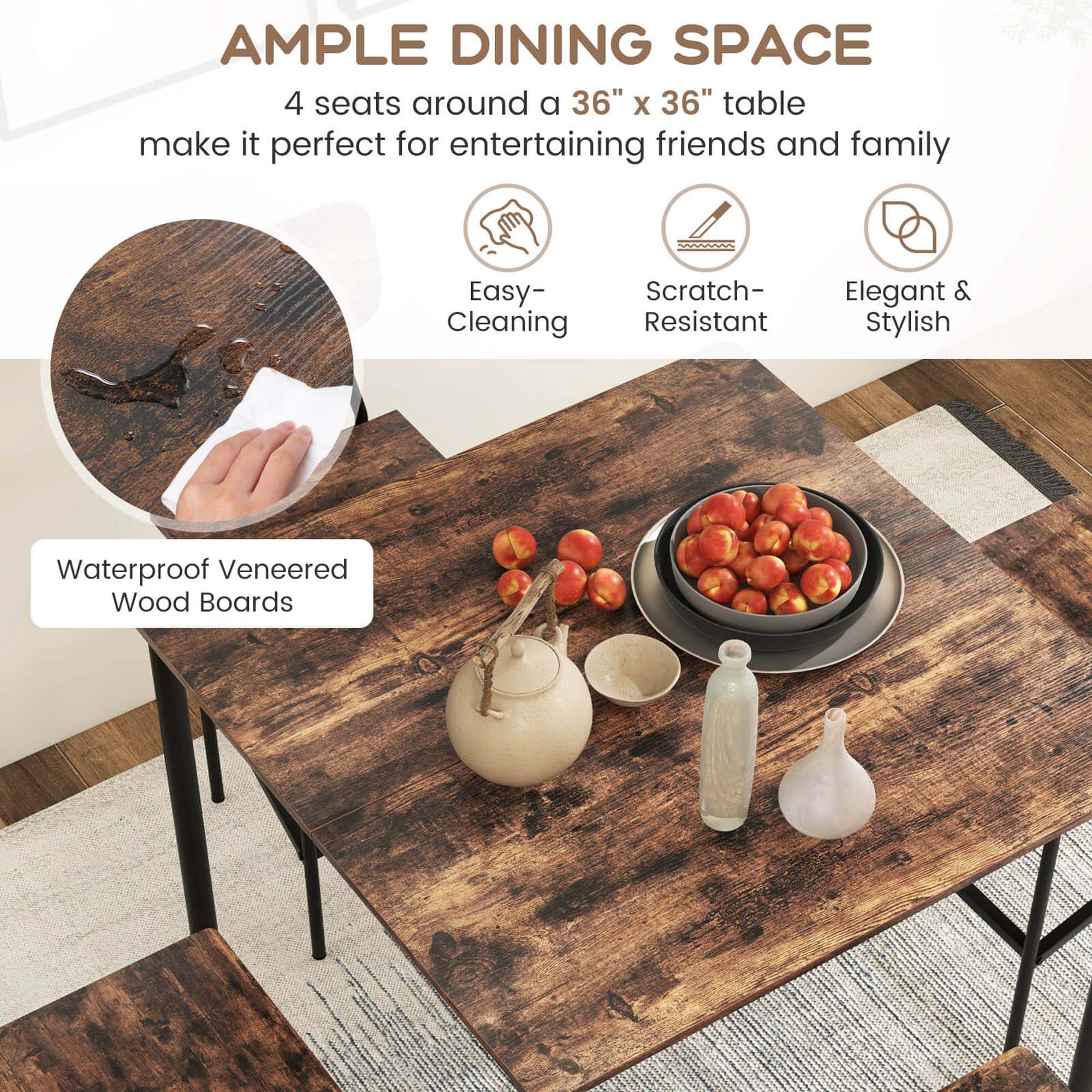 Goplus HCST00102 Dining-Sets - View #8
