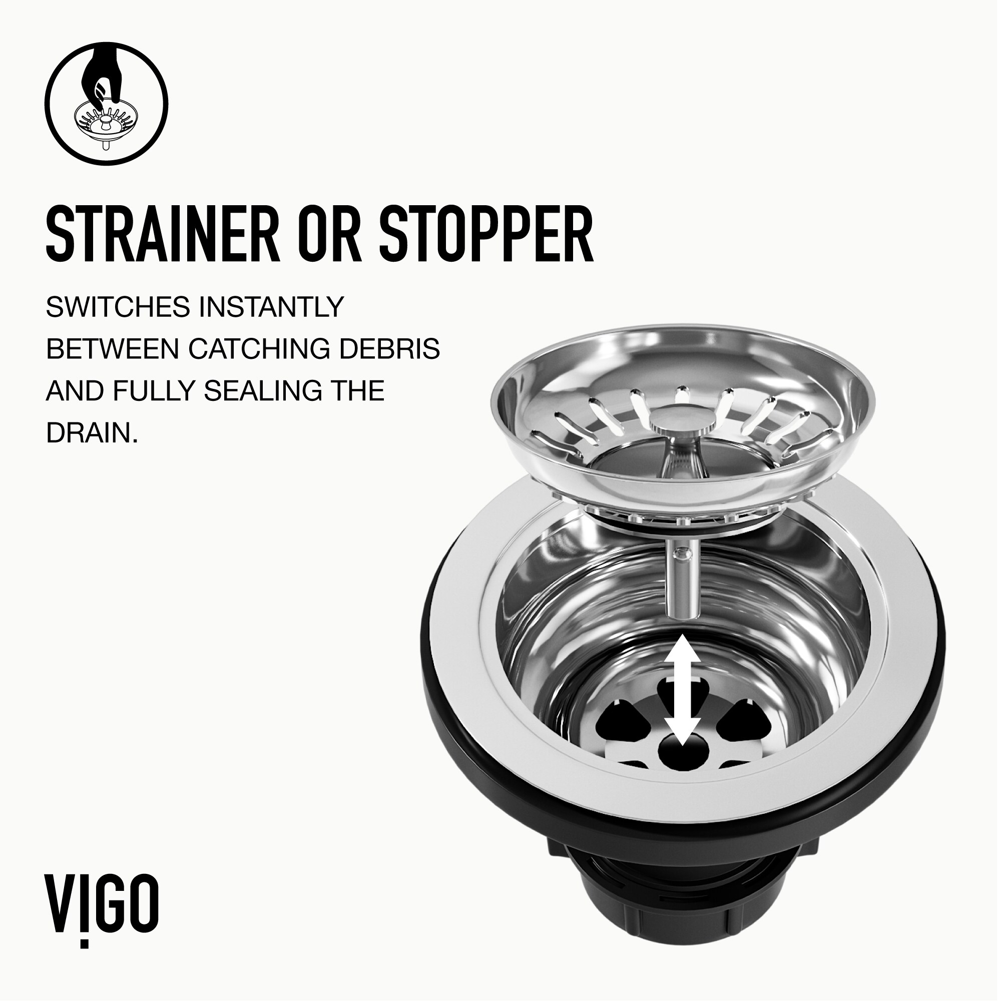 VIGO VGSTRAINER Kitchen-Sink-Strainers - View #3