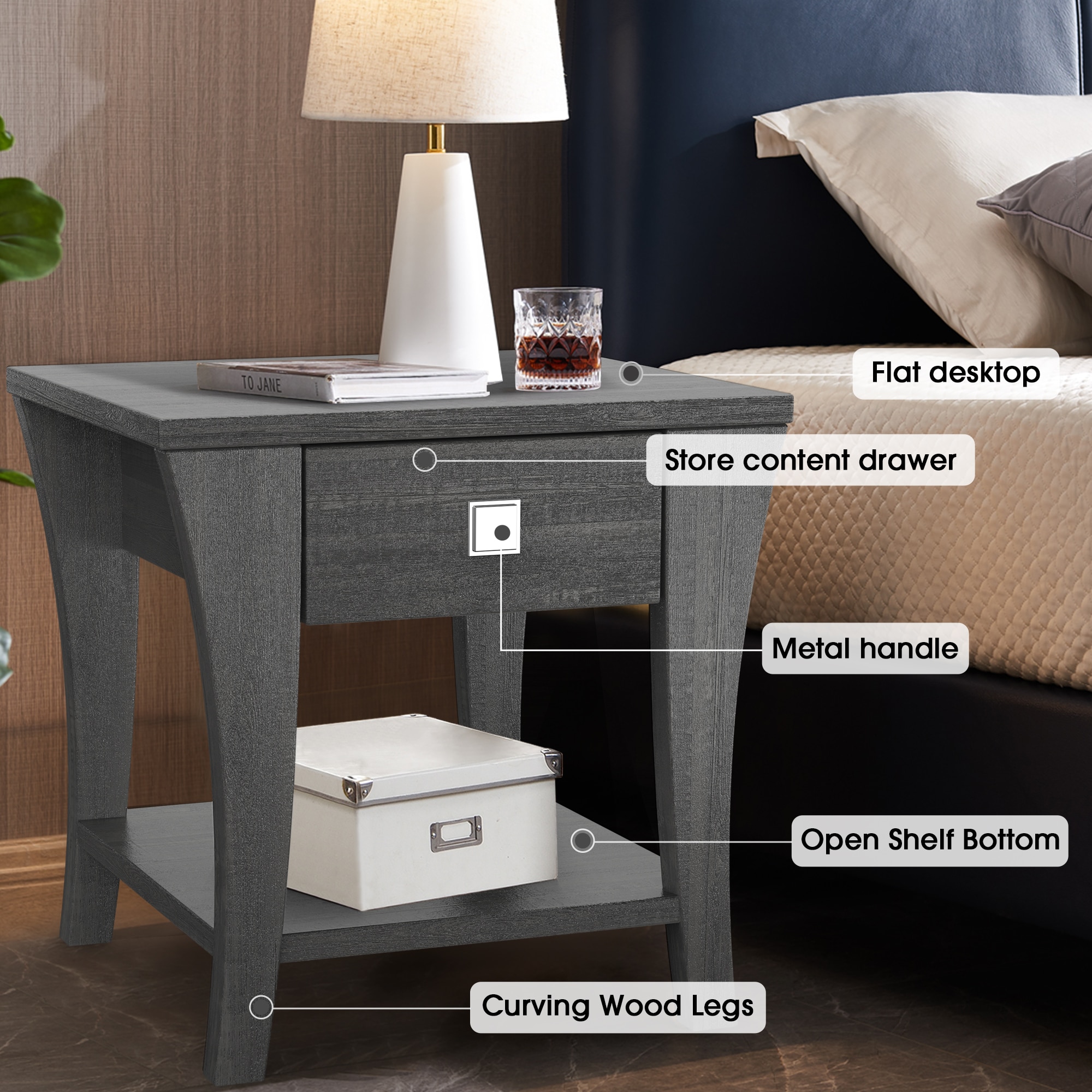 IHOMEadore MDCM4085E End-Tables - View #3