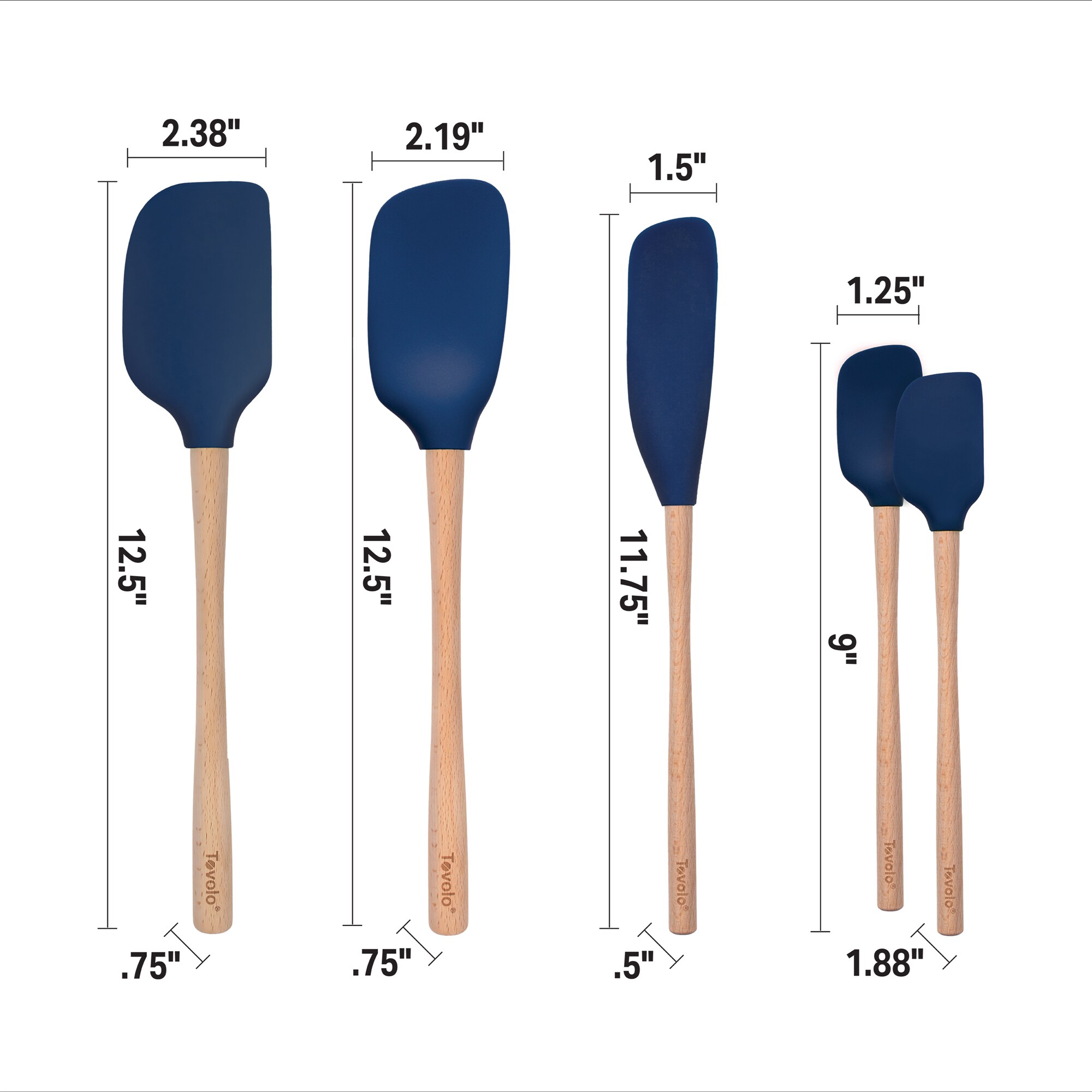 Indigo Jar Scraper Spatula