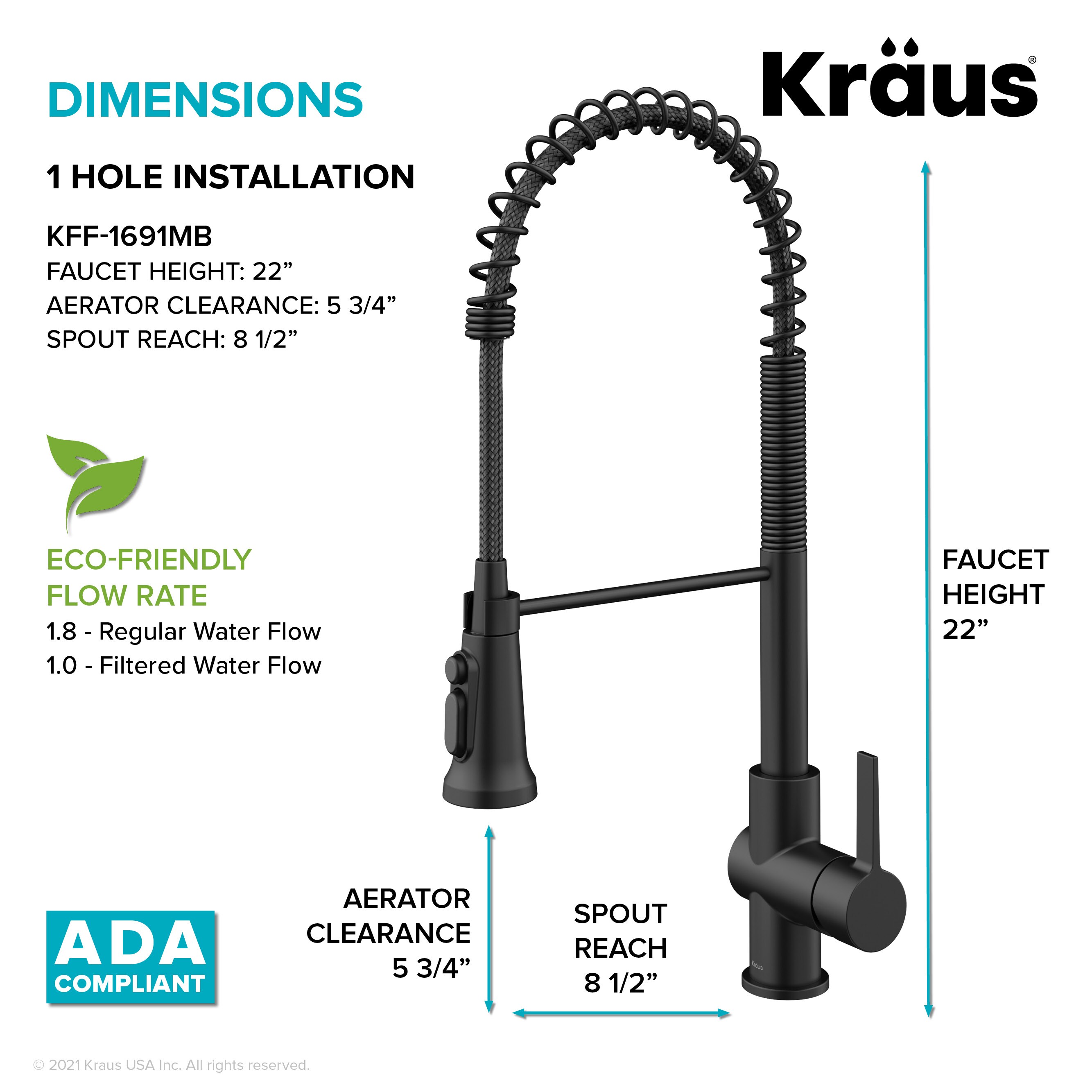 Kraus KFF-1691MB Kitchen-Faucets - View #5