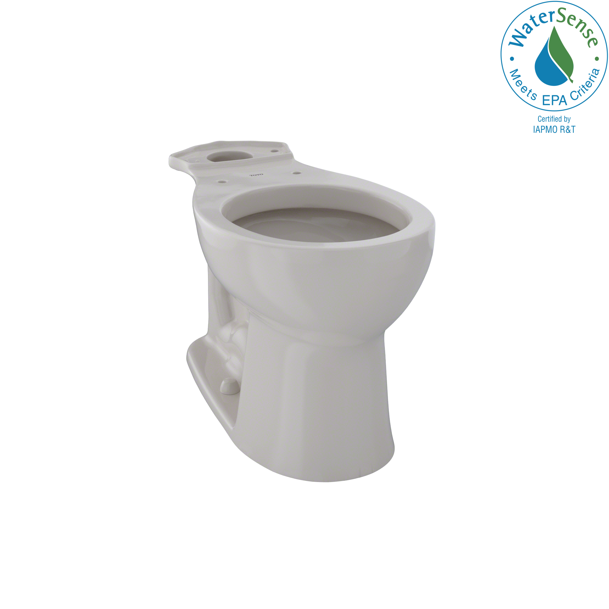 TOTO Entrada Sedona Beige Round Chair height Toilet Bowl 12-in Rough-In #C243EF-12