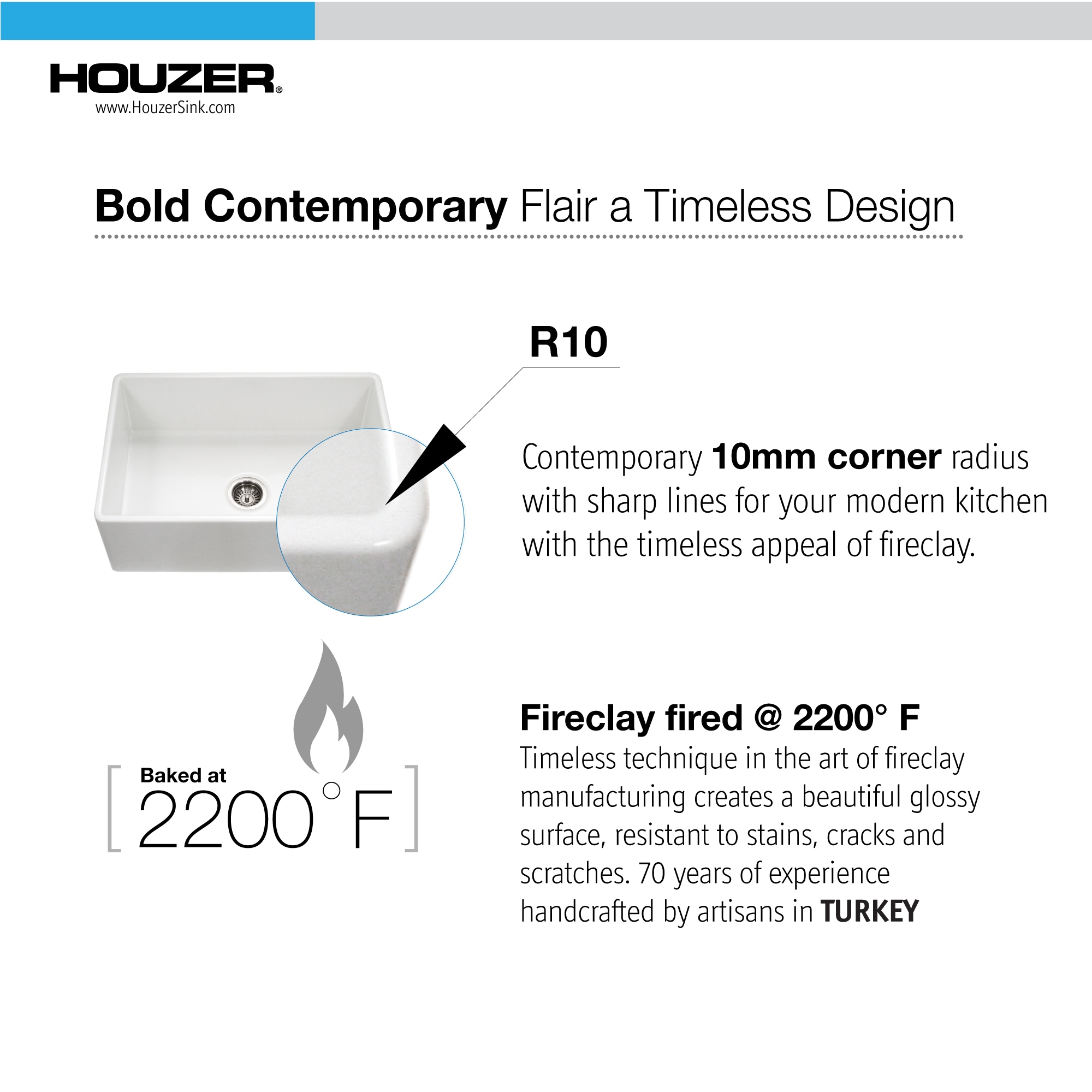HOUZER PTG-4300 BQ Kitchen-Sinks - View #4