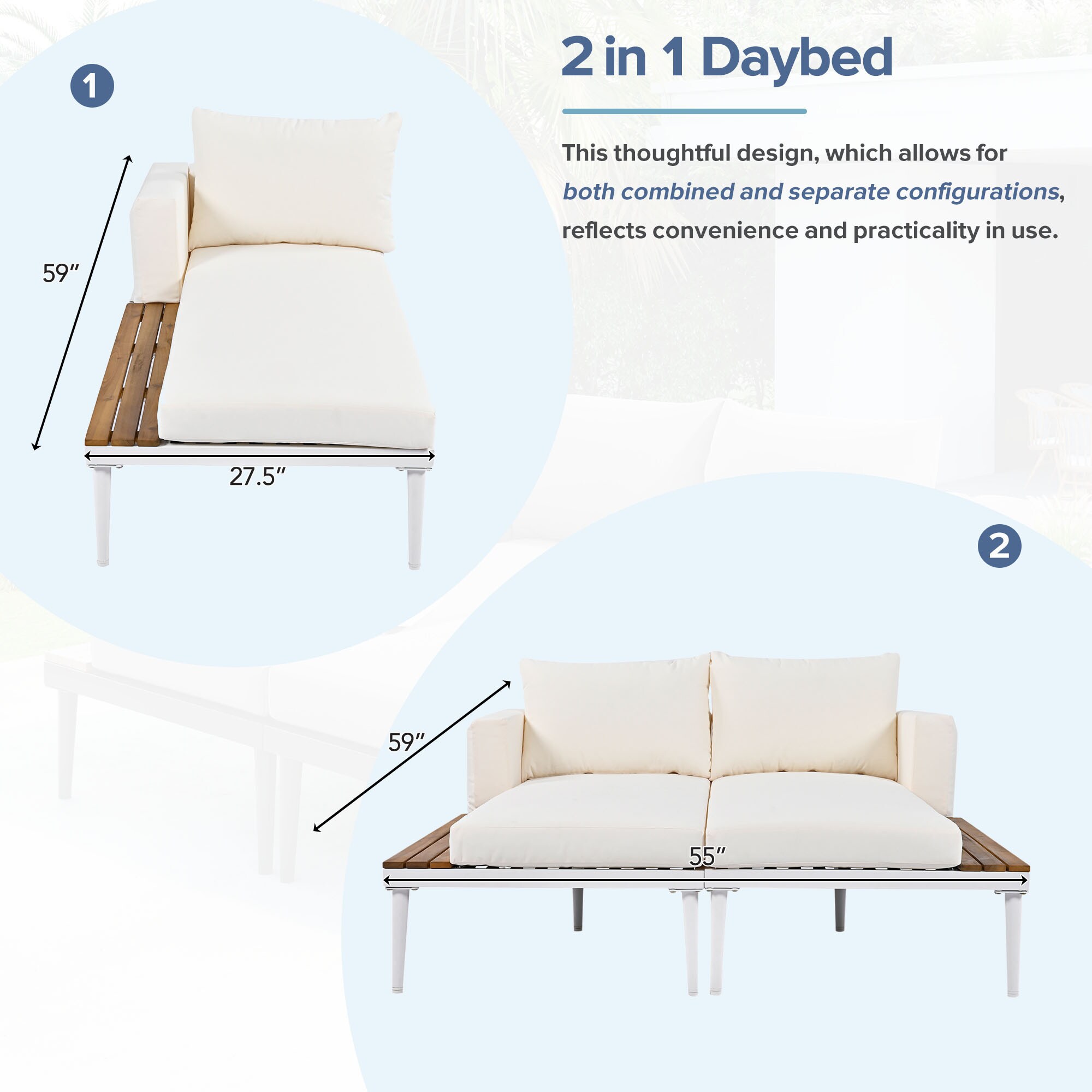 CASAINC CA-3B205 Patio-Sofas-Daybeds - View #4