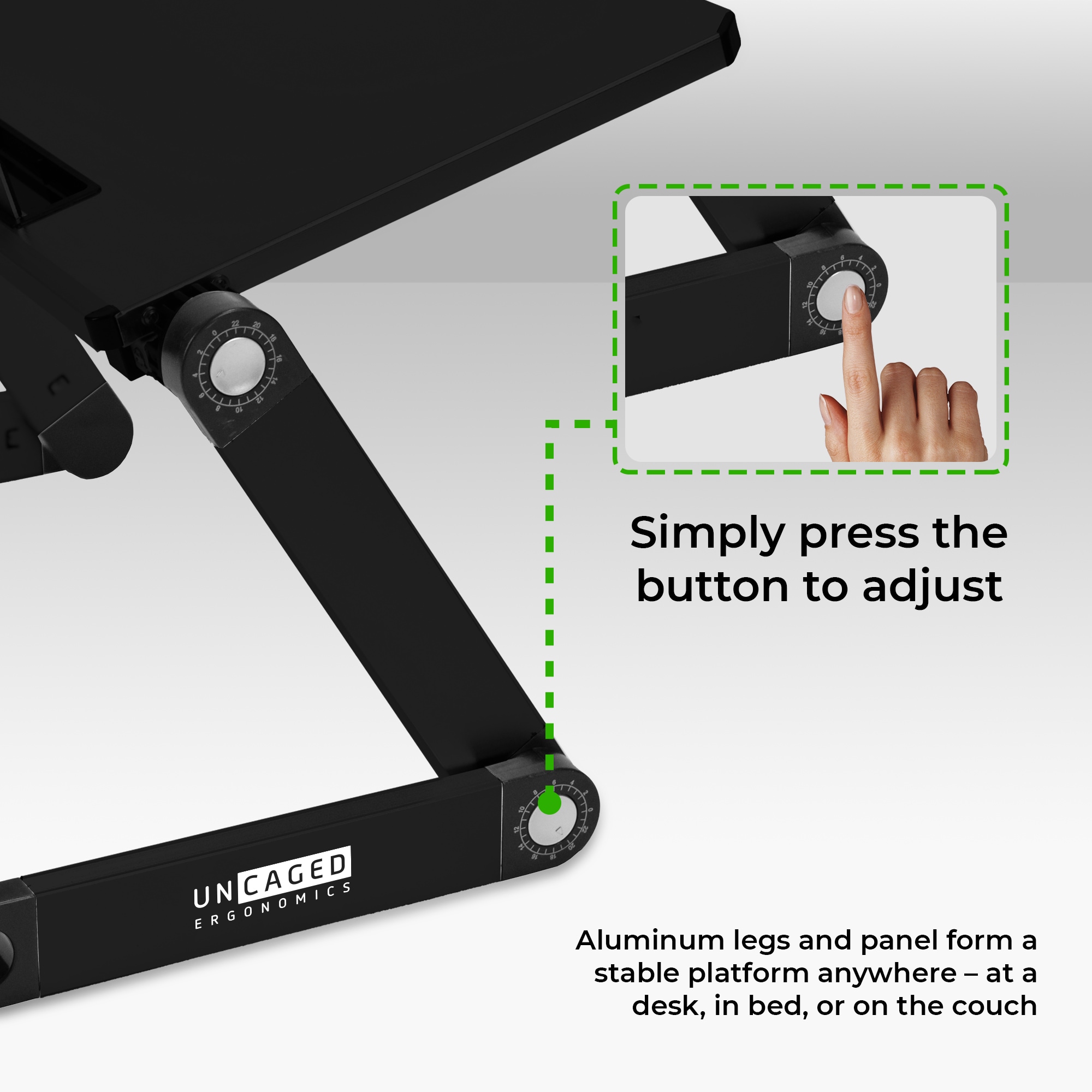 Laptop leg stand sales