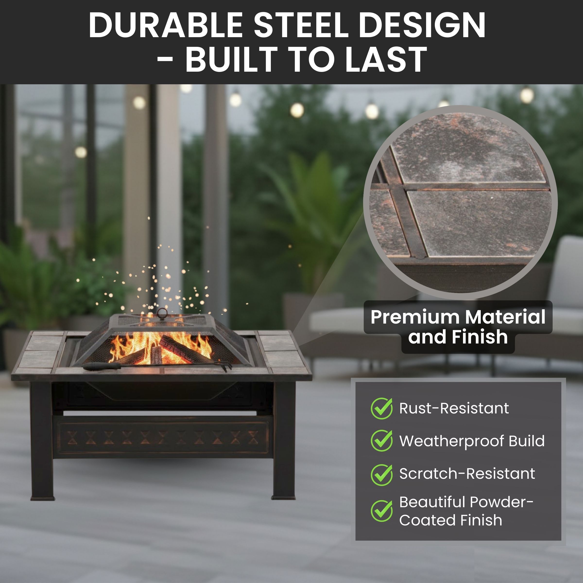 Nature Spring 896846ENM Outdoor-Woodburning-Firepits - View #3