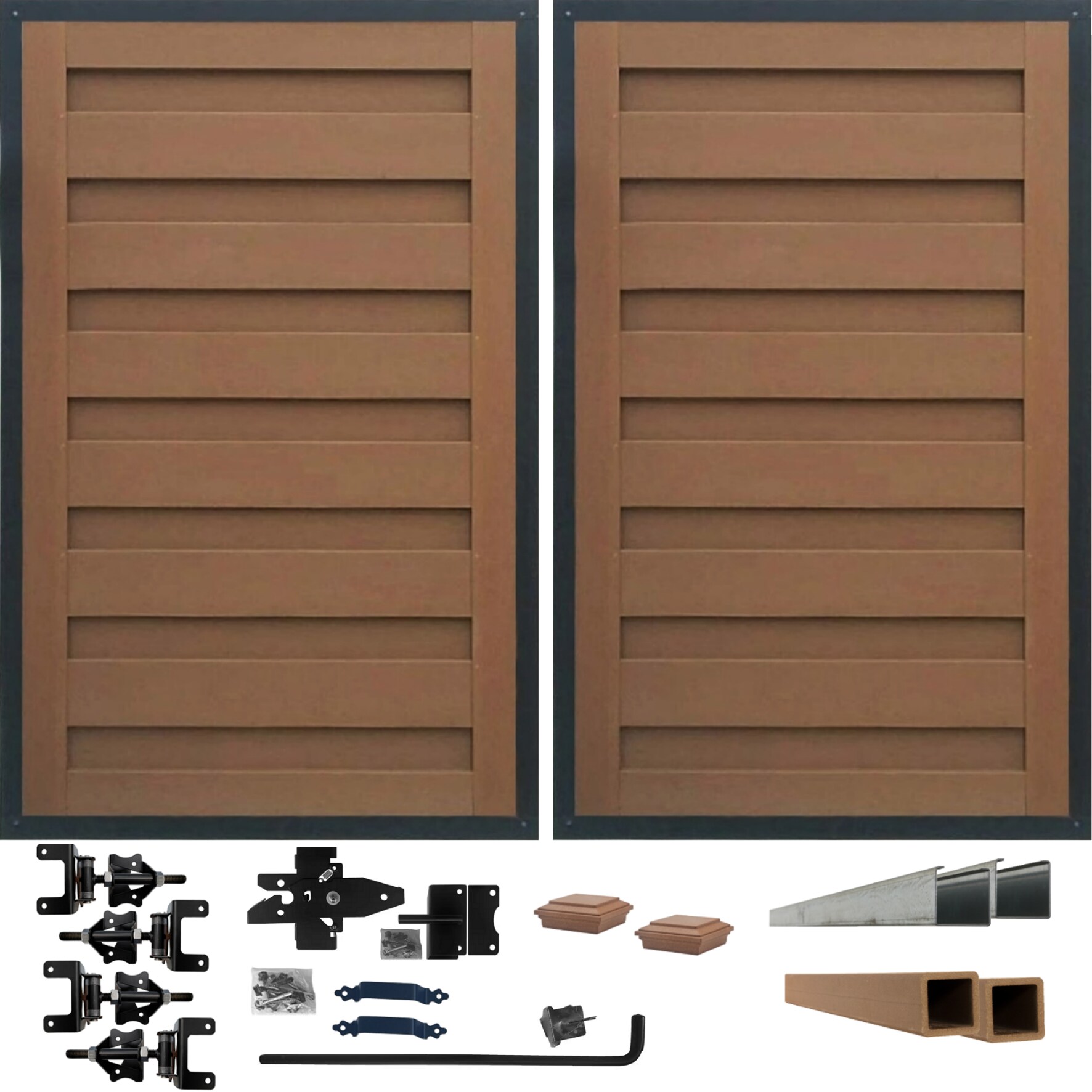 Trex Fencing Horizons 6-ft H x 4-ft W Saddle Residential Composite Fence Gate with Hardware