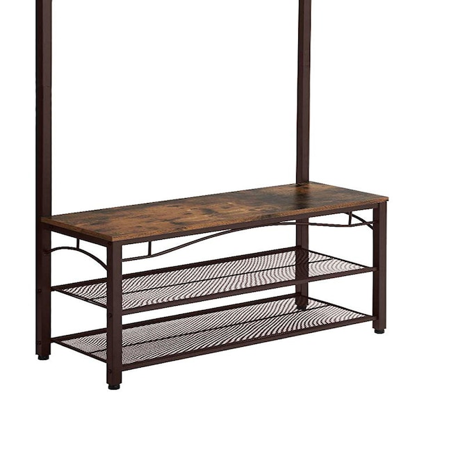 Benzara Casual 12.6-in Black Wood Hall Tree Benzara Casual 12.6-in Black Wood Hall Tree