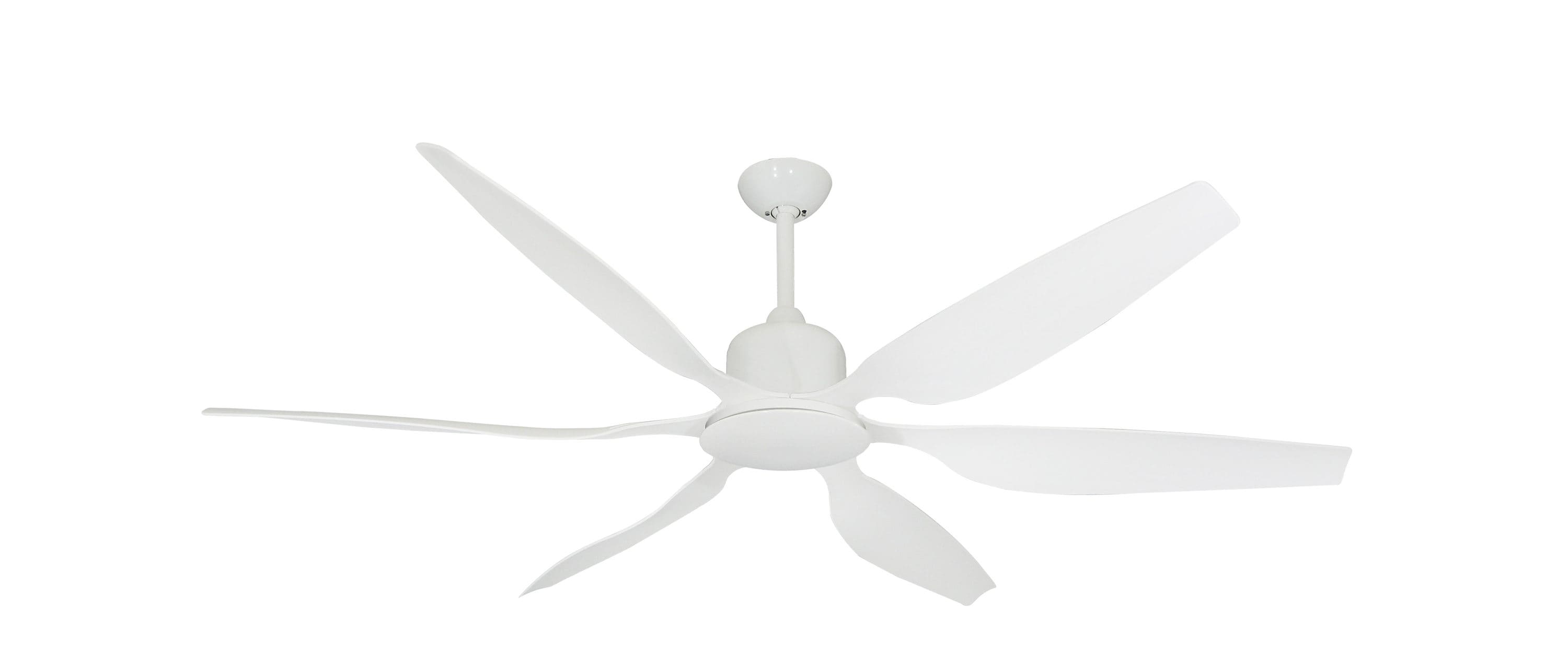 TroposAir 88258+88281 Titan 66-in Outdoor Smart Pure White with Pure White Blades Ceiling Fan Light Kit Compatible - Remote Included ( 6 -Blade )