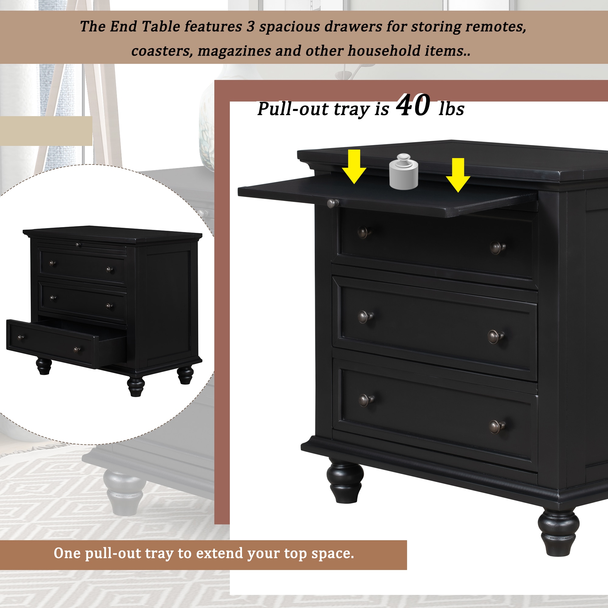 ModernLuxe WF319367AAB End-Tables - View #11