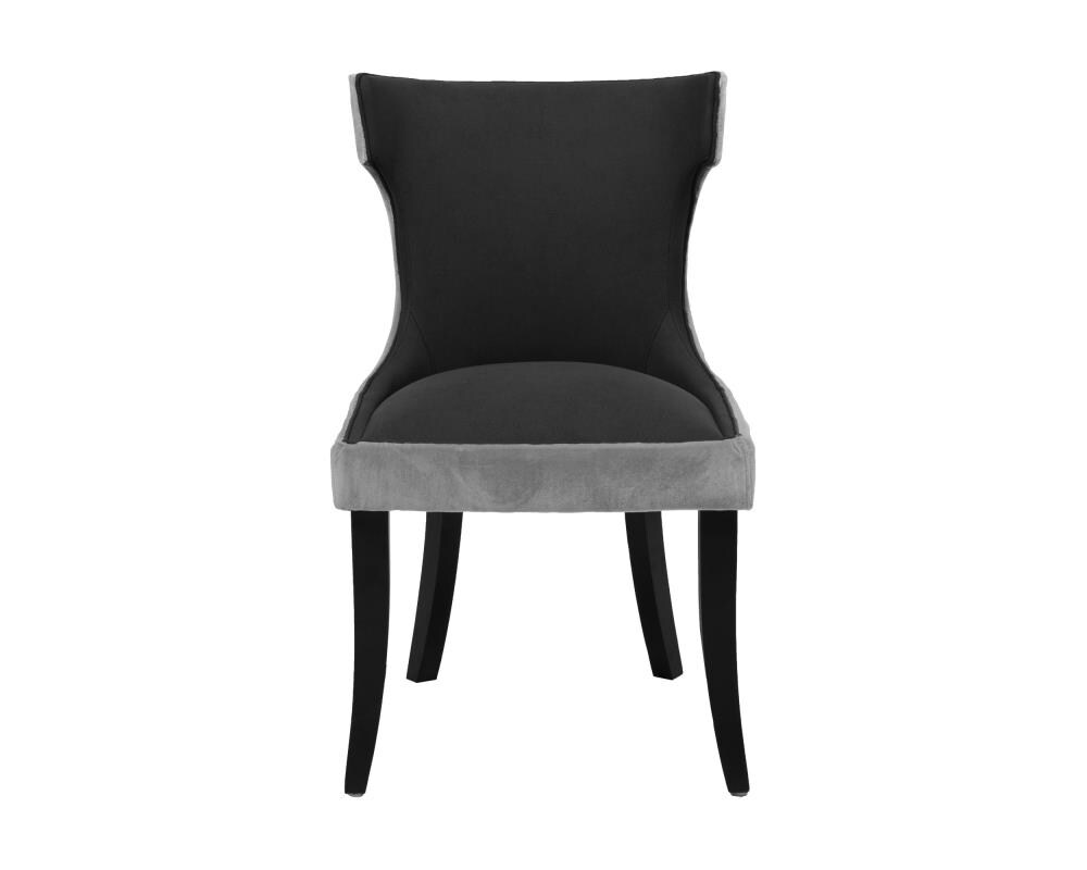 Chic Home Design FDC2719-LW Set of 2 Conrad Contemporary/Modern Velvet Upholstered Dining Side Chair (Wood Frame)